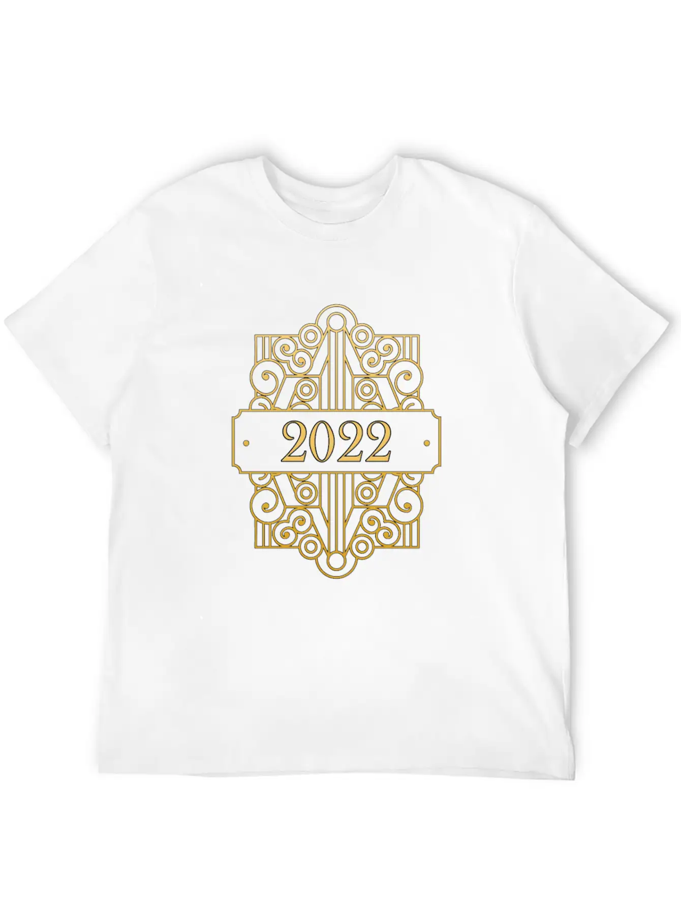 2022 New Years Eve Art Deco Relaxed Everyday Tee – Lightweight And Durable Cotton