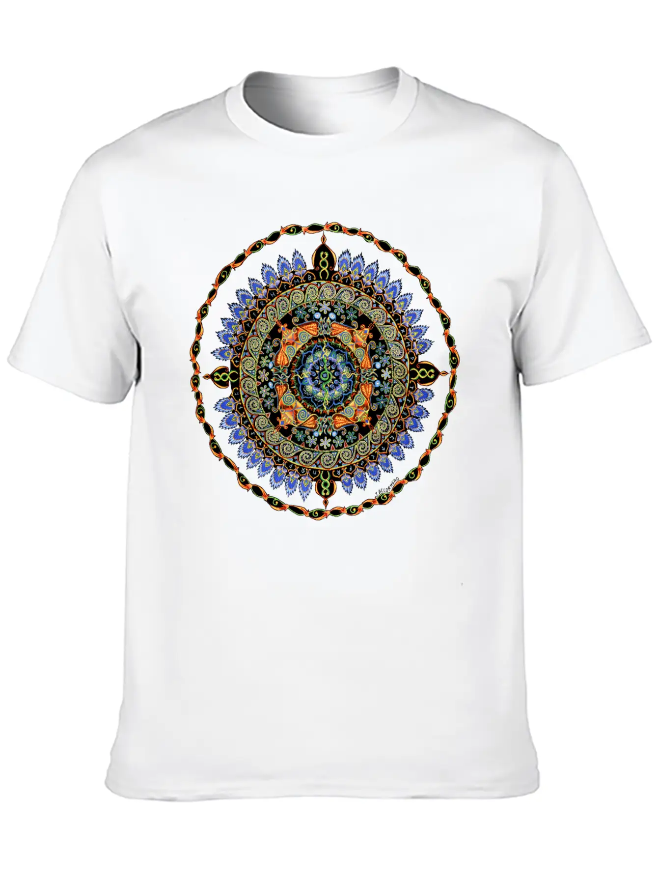 28 Red Dogs Mandala Essential Unisex Summer Tee – Soft Cotton Casual Fit