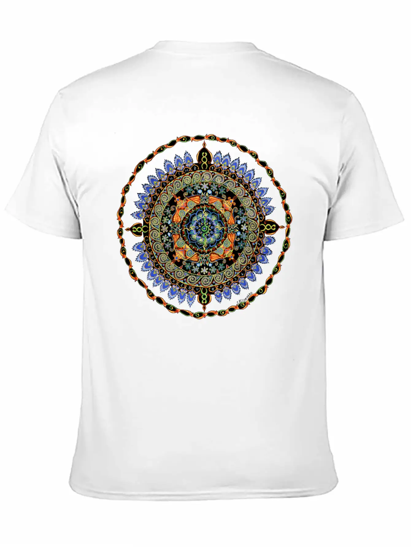 28 Red Dogs Mandala Essential Unisex Summer Tee – Soft Cotton Casual Fit