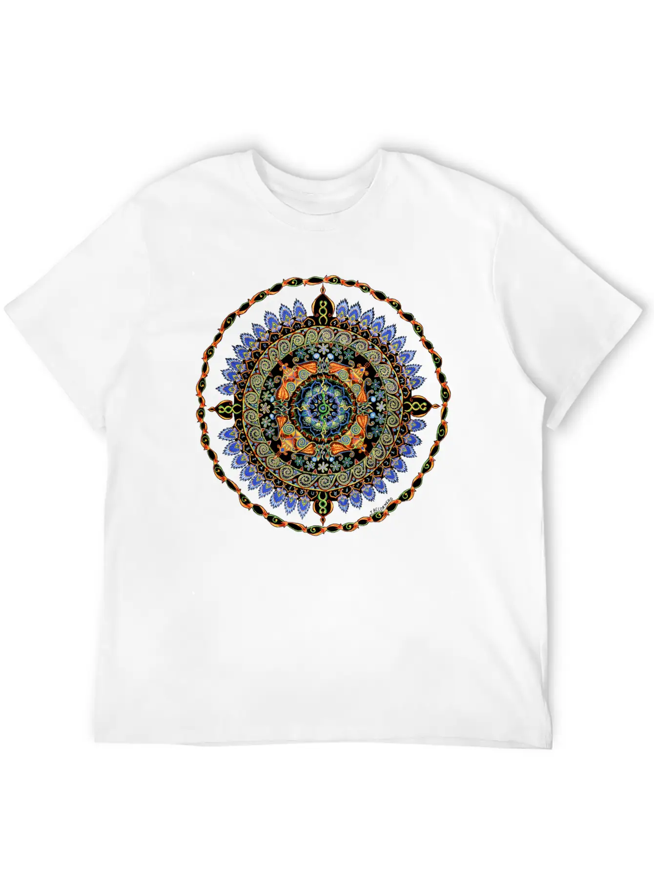 28 Red Dogs Mandala Essential Unisex Summer Tee – Soft Cotton Casual Fit