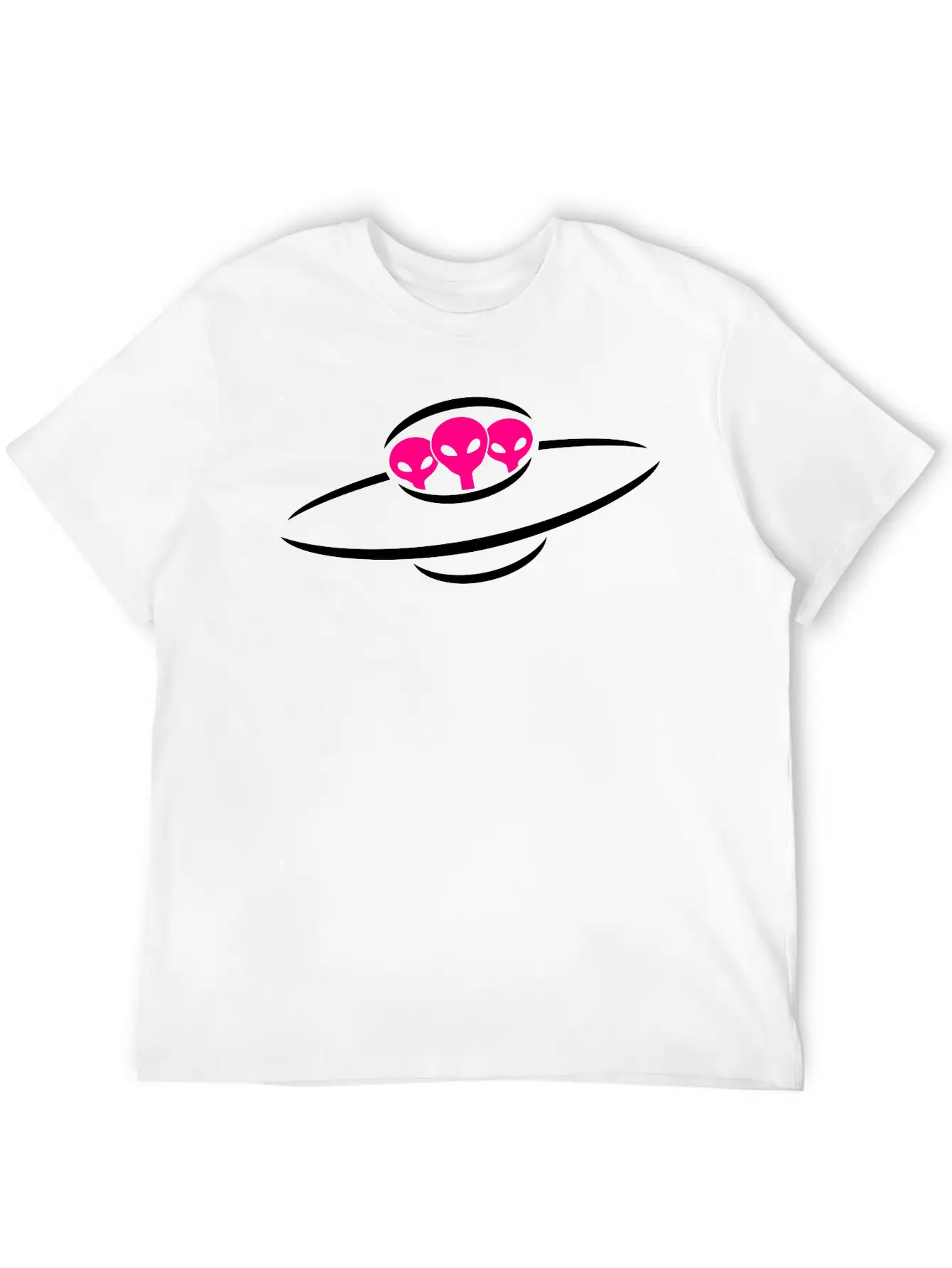 3 Alien UFO Space Ship Relaxed Everyday Tee – Lightweight And Durable Cotton