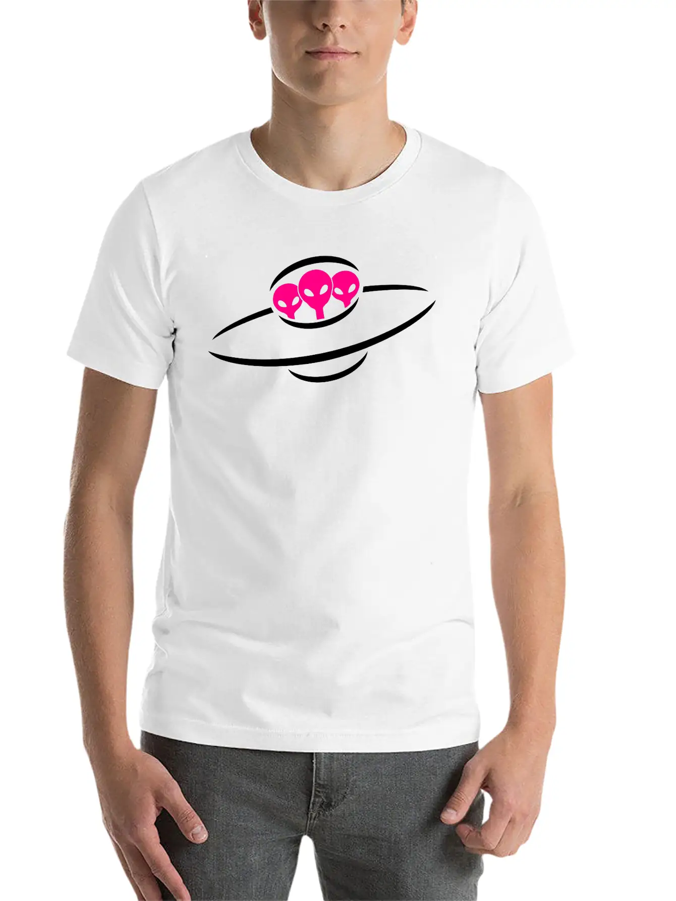 3 Alien UFO Space Ship Relaxed Everyday Tee – Lightweight And Durable Cotton