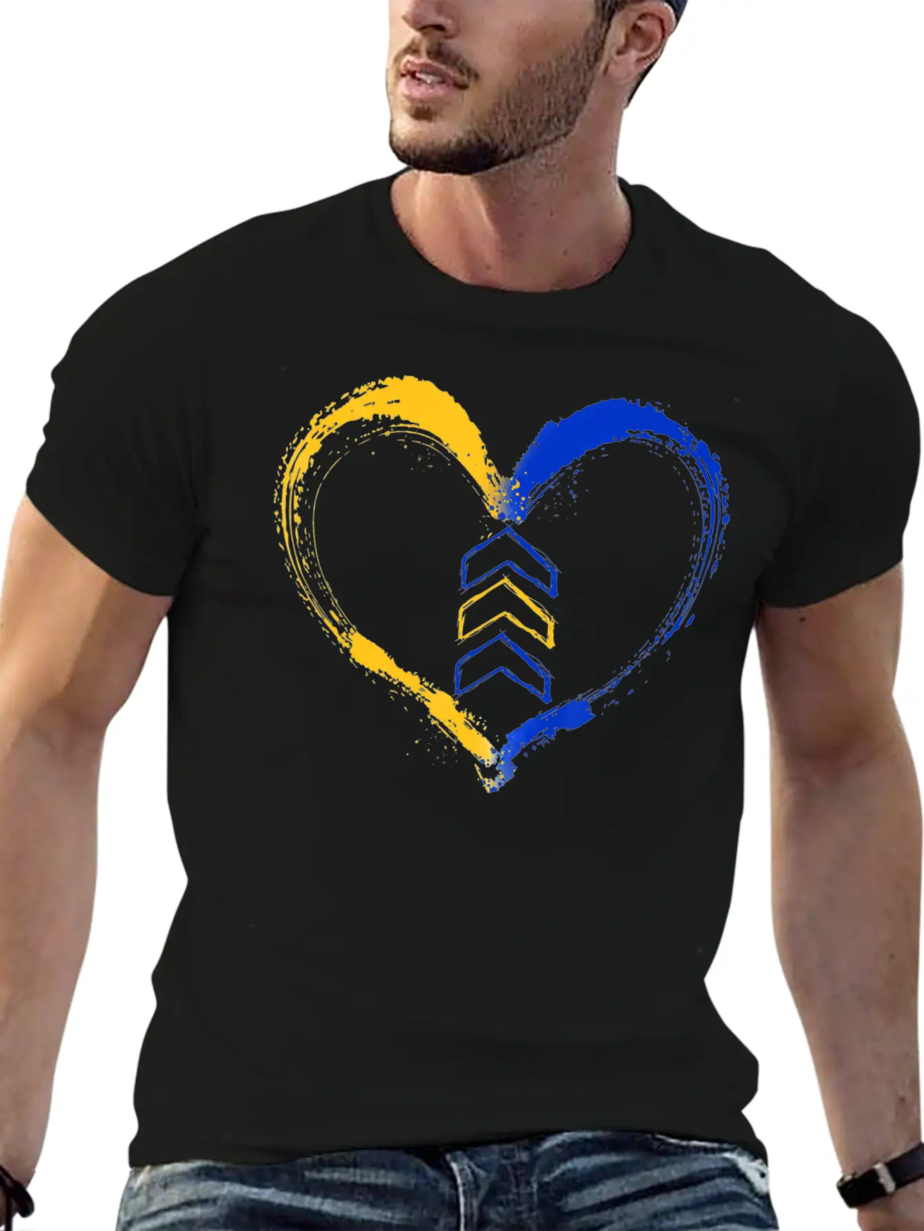 3 Arrow In Heart Trisomy T21 Down Syndrome Shirt Unisex Short Sleeve Soft Cotton T-Shirt – Casual Everyday Wear