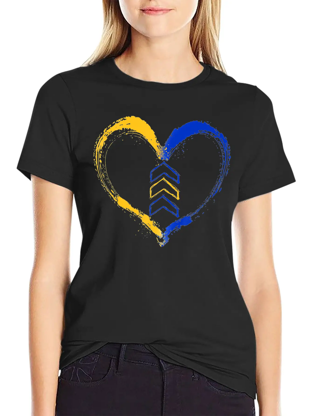 3 Arrow In Heart Trisomy T21 Down Syndrome Shirt Unisex Short Sleeve Soft Cotton T-Shirt – Casual Everyday Wear