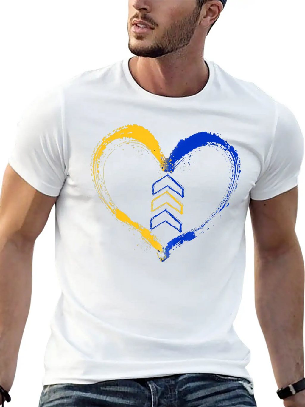 3 Arrow In Heart Trisomy T21 Down Syndrome Shirt Unisex Short Sleeve Soft Cotton T-Shirt – Casual Everyday Wear