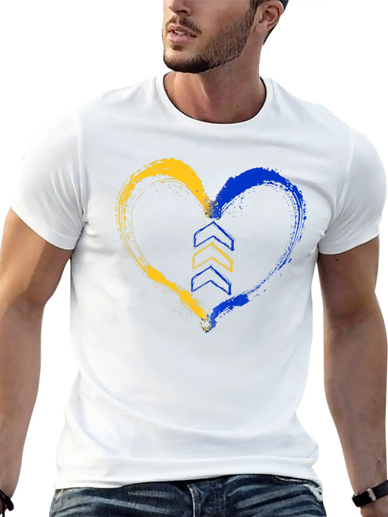 3 Arrow In Heart Trisomy T21 Down Syndrome Shirt Unisex Short Sleeve Soft Cotton T-Shirt – Casual Everyday Wear