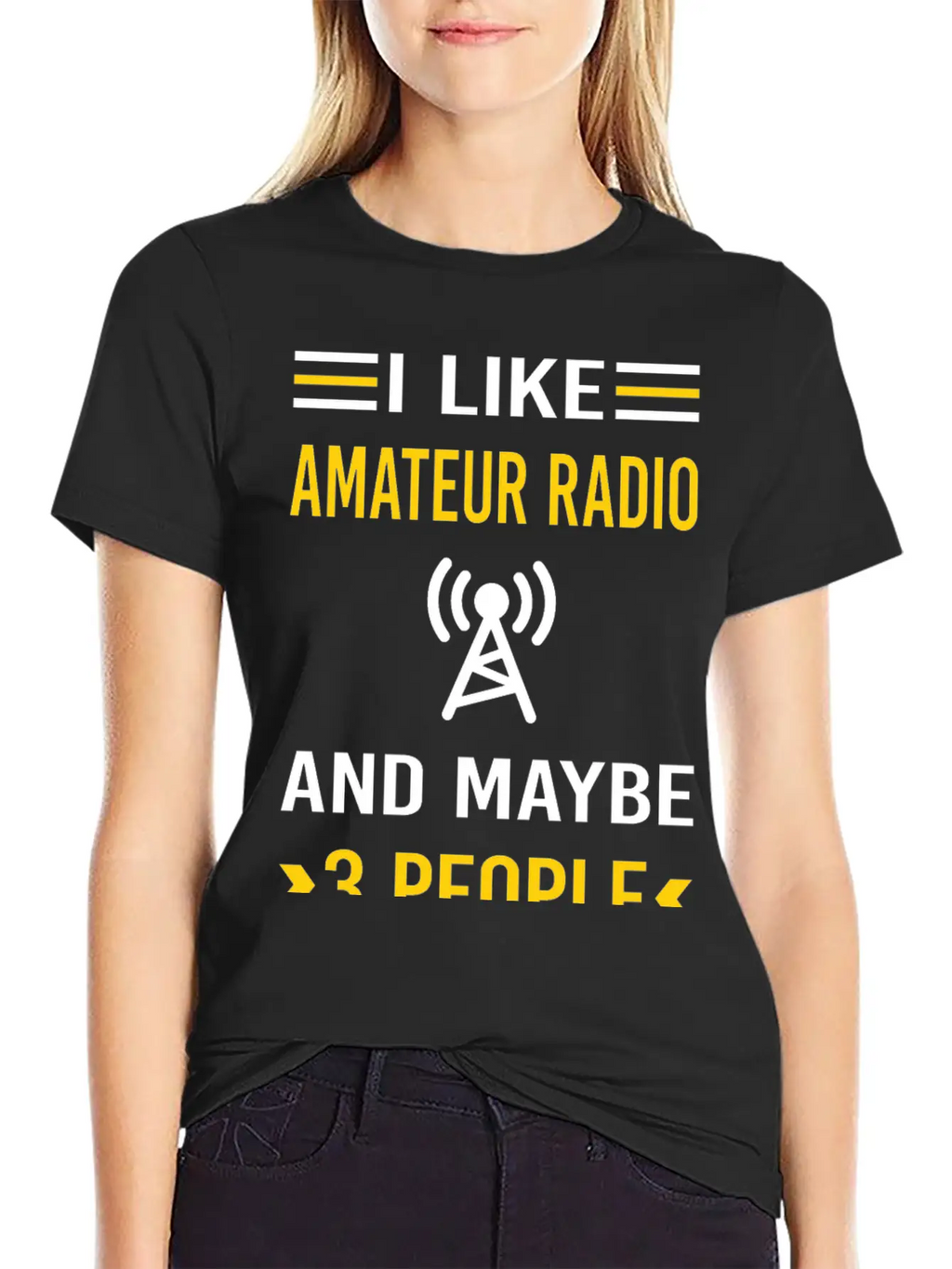 3 People Amateur Radio Ham Radio Stylish Everyday T-Shirt – Unisex Basic Cotton Tee