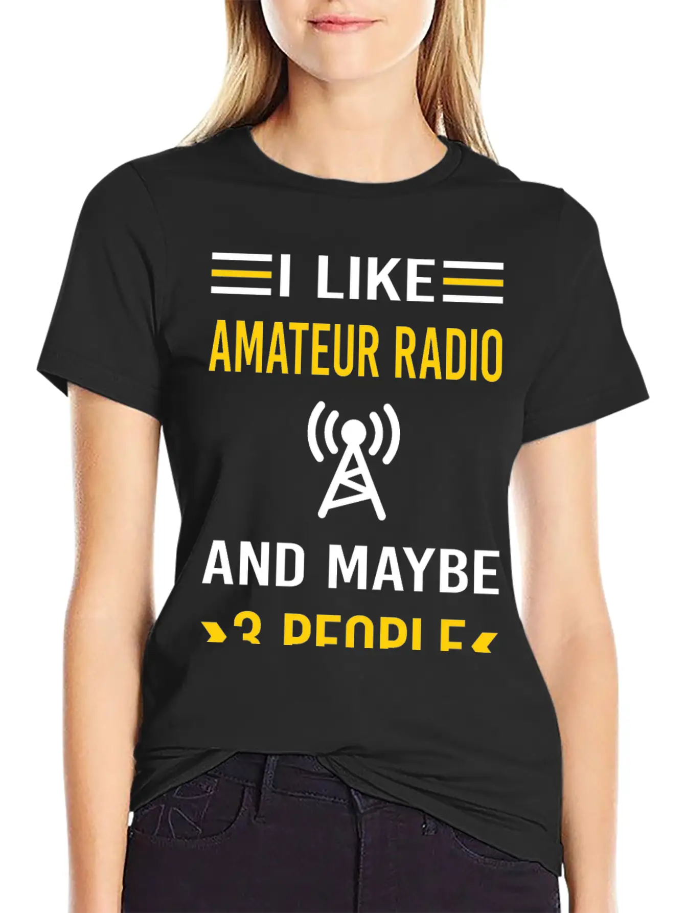 3 People Amateur Radio Ham Radio Stylish Everyday T-Shirt – Unisex Basic Cotton Tee