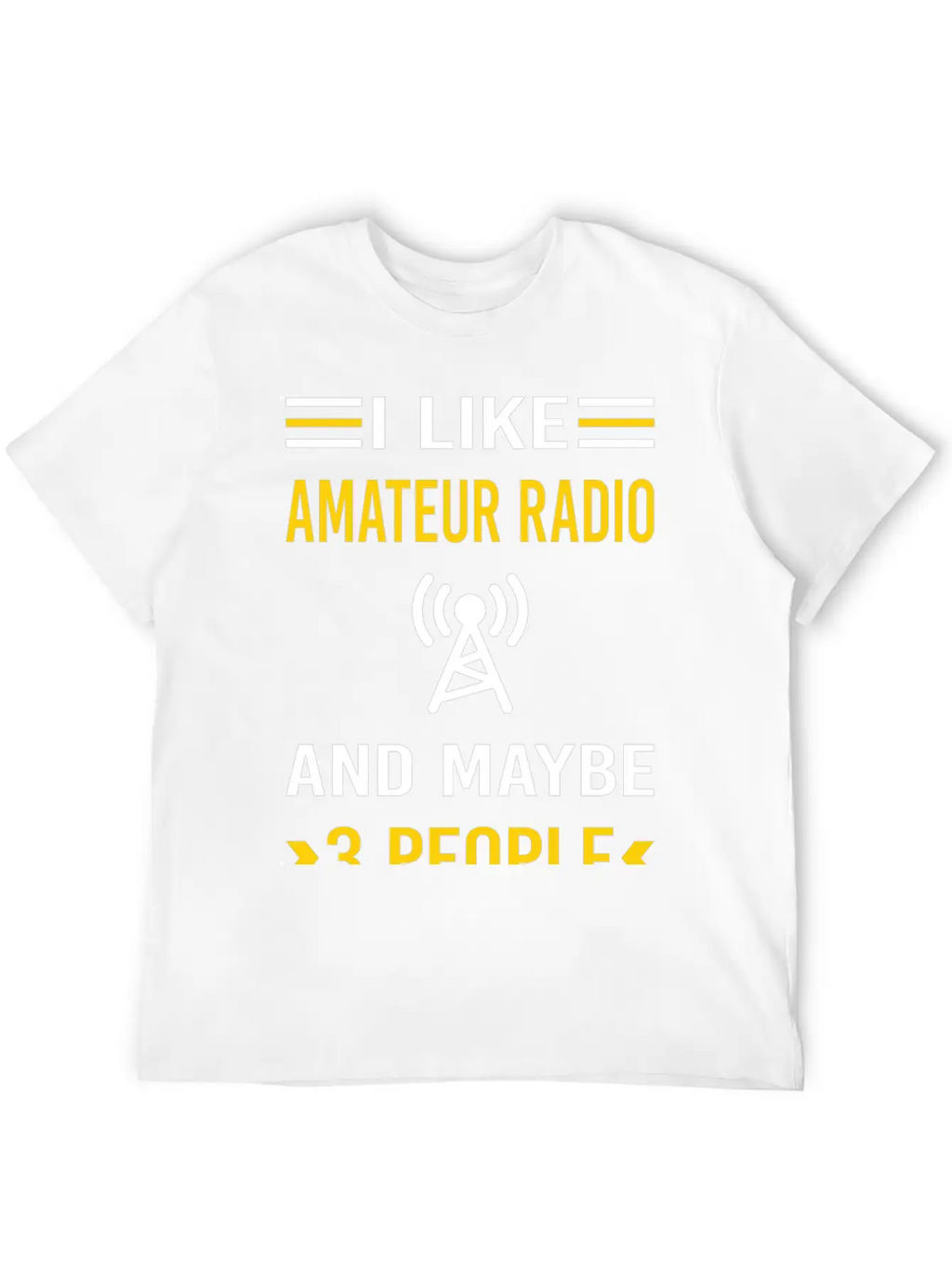 3 People Amateur Radio Ham Radio Stylish Everyday T-Shirt – Unisex Basic Cotton Tee