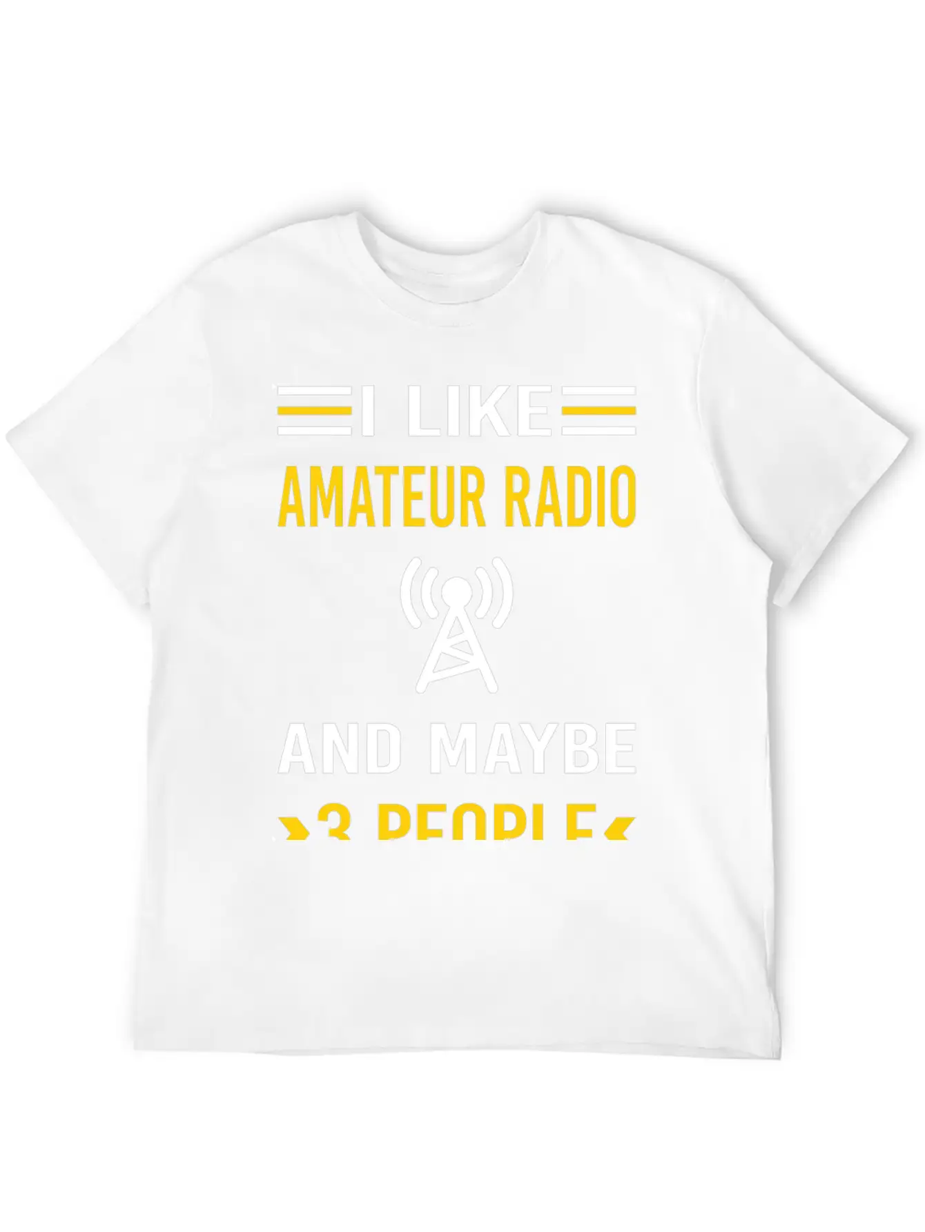 3 People Amateur Radio Ham Radio Stylish Everyday T-Shirt – Unisex Basic Cotton Tee