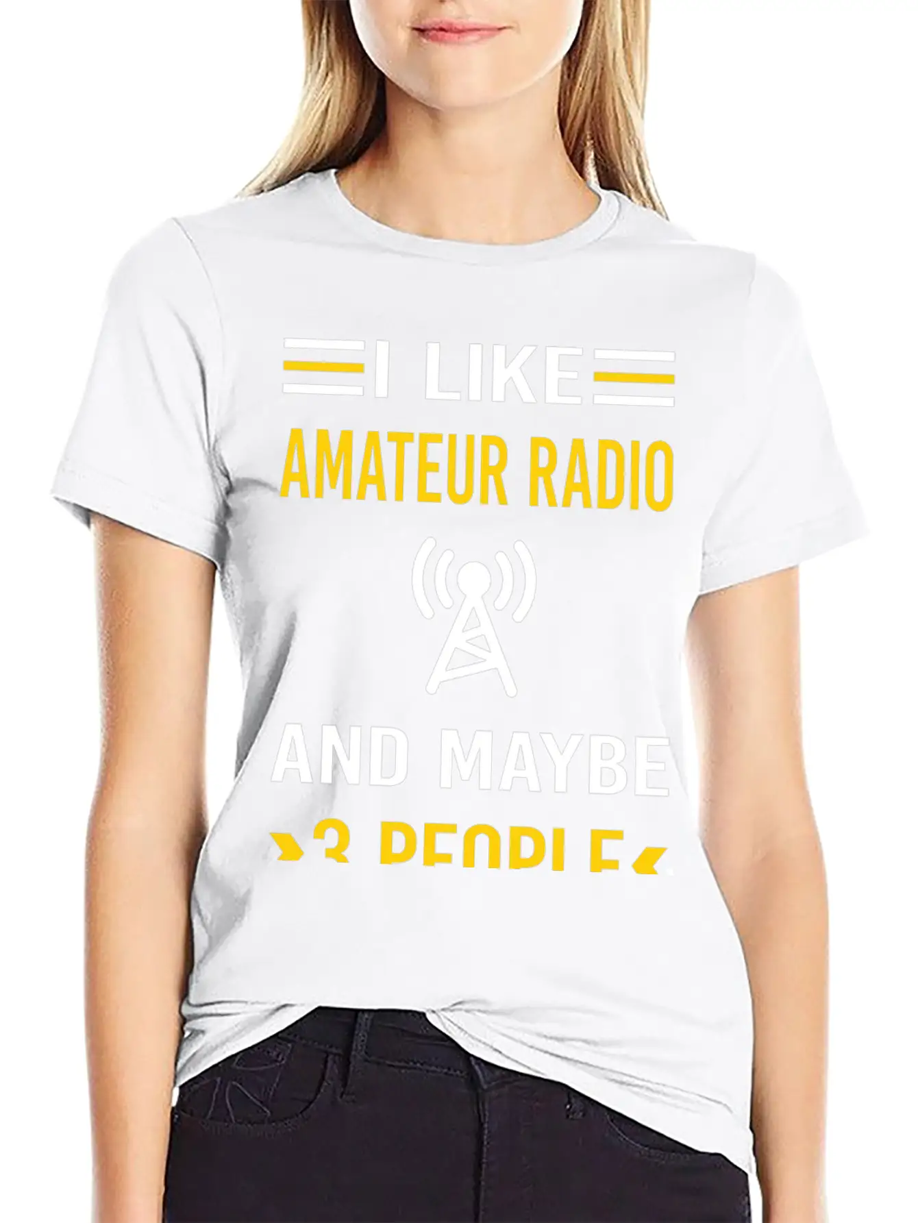 3 People Amateur Radio Ham Radio Stylish Everyday T-Shirt – Unisex Basic Cotton Tee