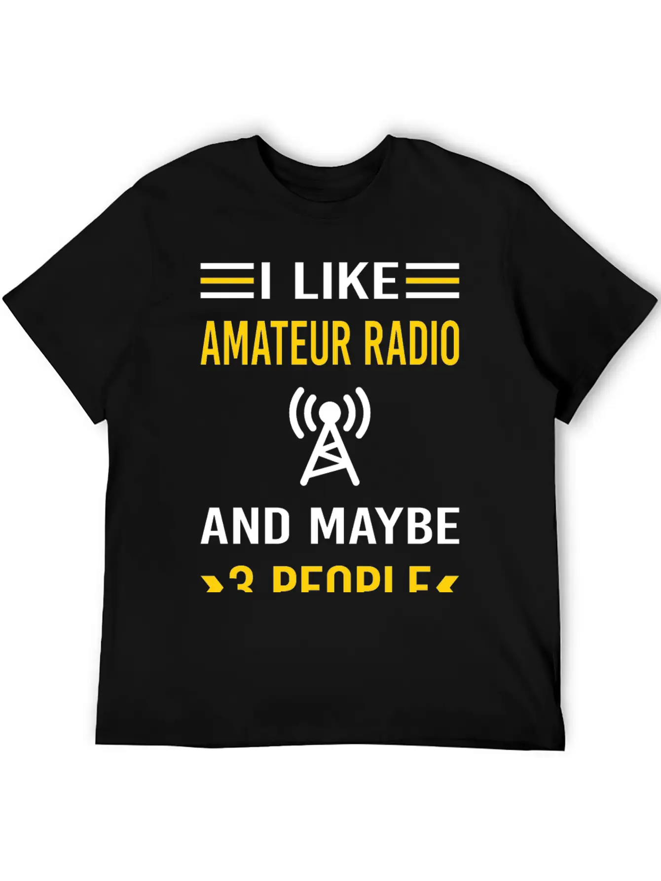 3 People Amateur Radio Ham Radio Stylish Everyday T-Shirt – Unisex Basic Cotton Tee