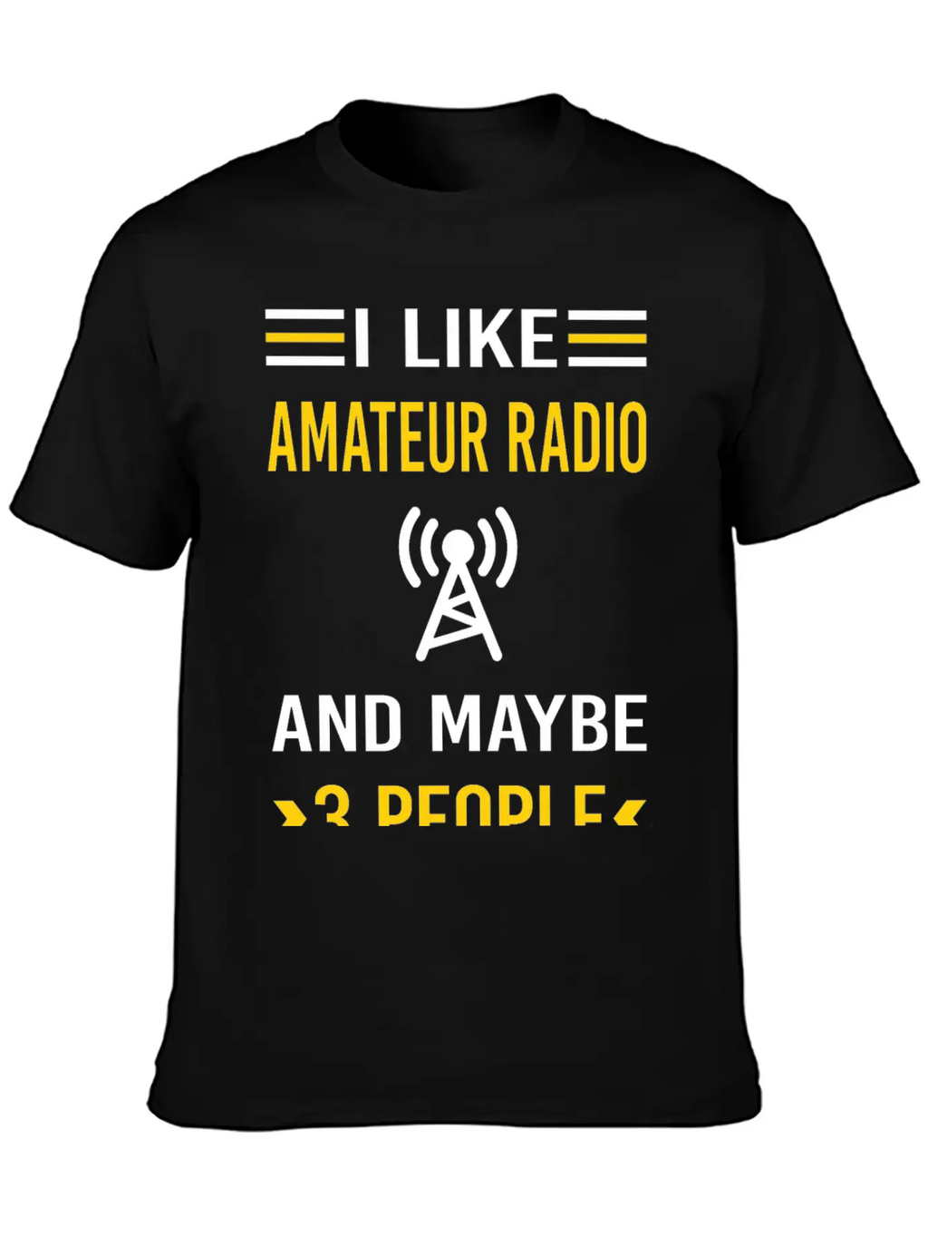 3 People Amateur Radio Ham Radio Stylish Everyday T-Shirt – Unisex Basic Cotton Tee