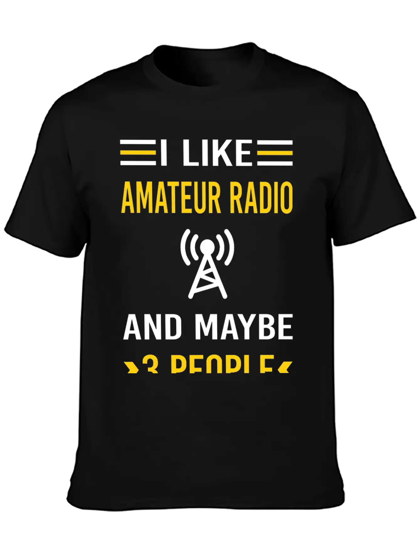 3 People Amateur Radio Ham Radio Stylish Everyday T-Shirt – Unisex Basic Cotton Tee
