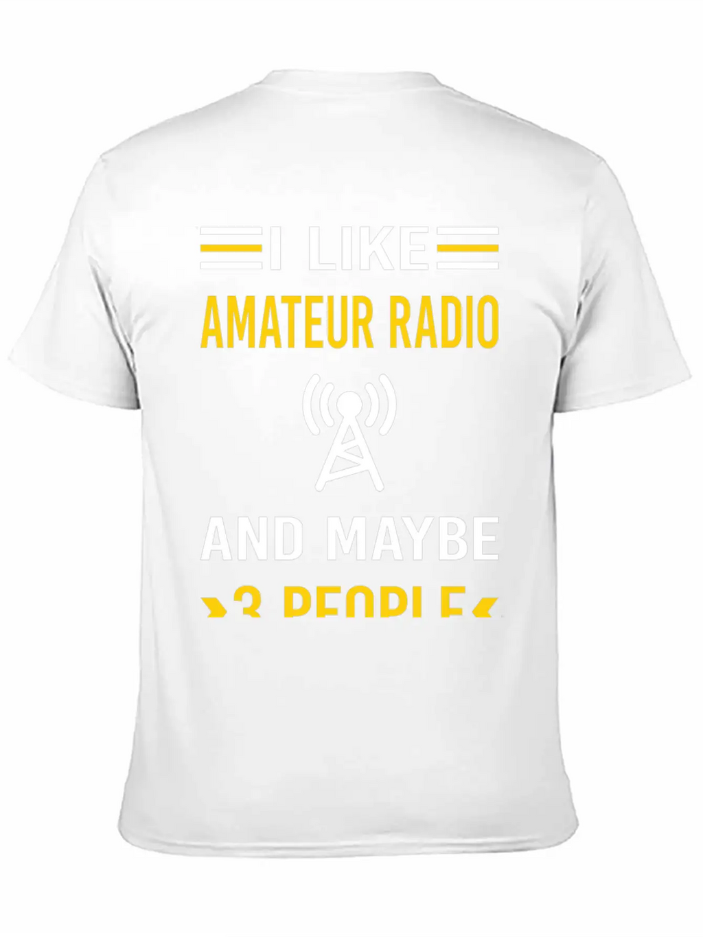 3 People Amateur Radio Ham Radio Stylish Everyday T-Shirt – Unisex Basic Cotton Tee