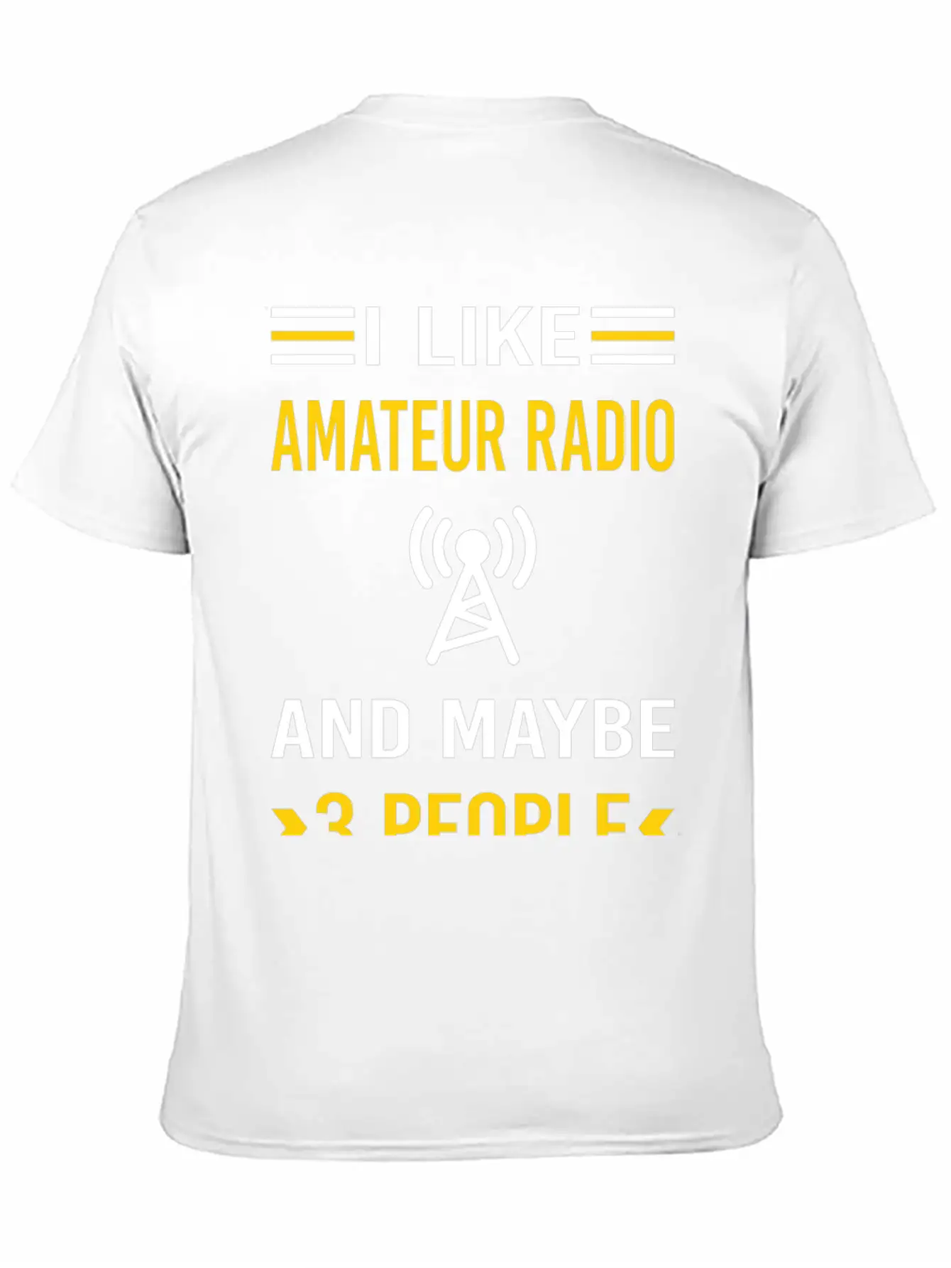 3 People Amateur Radio Ham Radio Stylish Everyday T-Shirt – Unisex Basic Cotton Tee