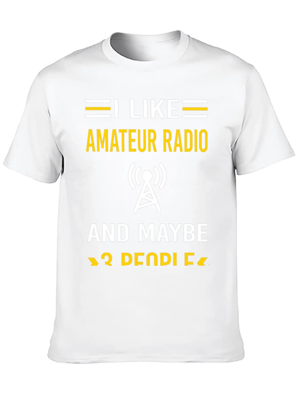 3 People Amateur Radio Ham Radio Stylish Everyday T-Shirt – Unisex Basic Cotton Tee