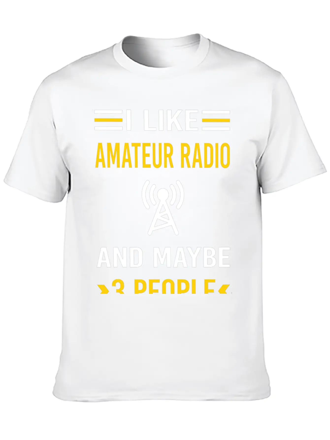 3 People Amateur Radio Ham Radio Stylish Everyday T-Shirt – Unisex Basic Cotton Tee