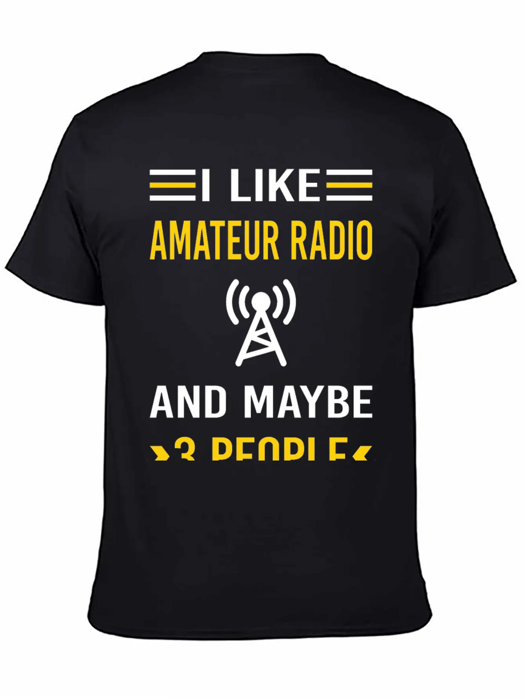 3 People Amateur Radio Ham Radio Stylish Everyday T-Shirt – Unisex Basic Cotton Tee