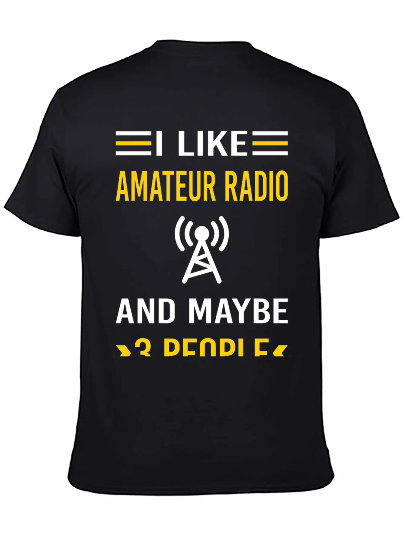 3 People Amateur Radio Ham Radio Stylish Everyday T-Shirt – Unisex Basic Cotton Tee