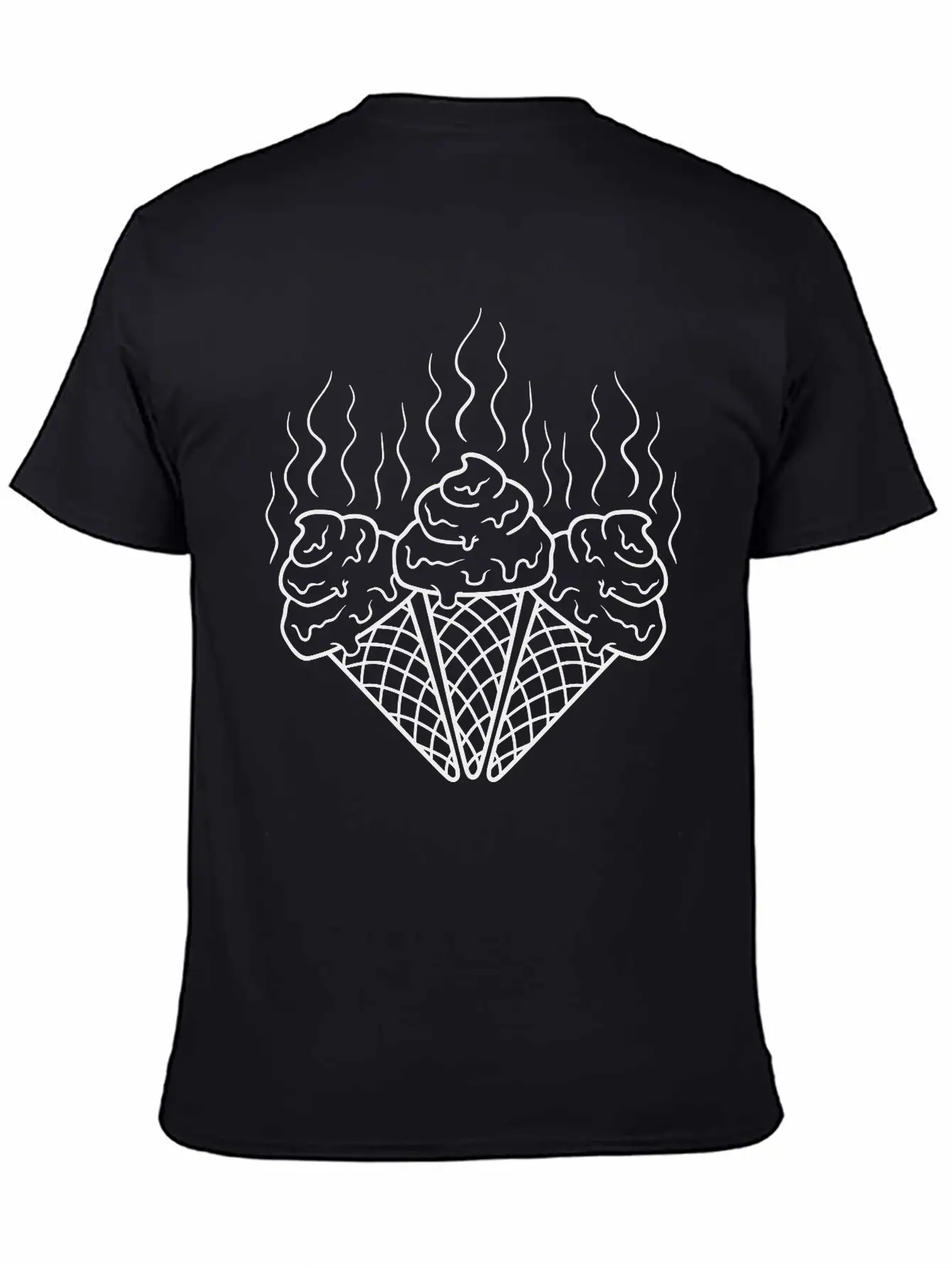 3 Waffles Horny Chocolate Eat Ice Cream Delicious Soft Cotton Short Sleeve Tee – Unisex Wardrobe Staple