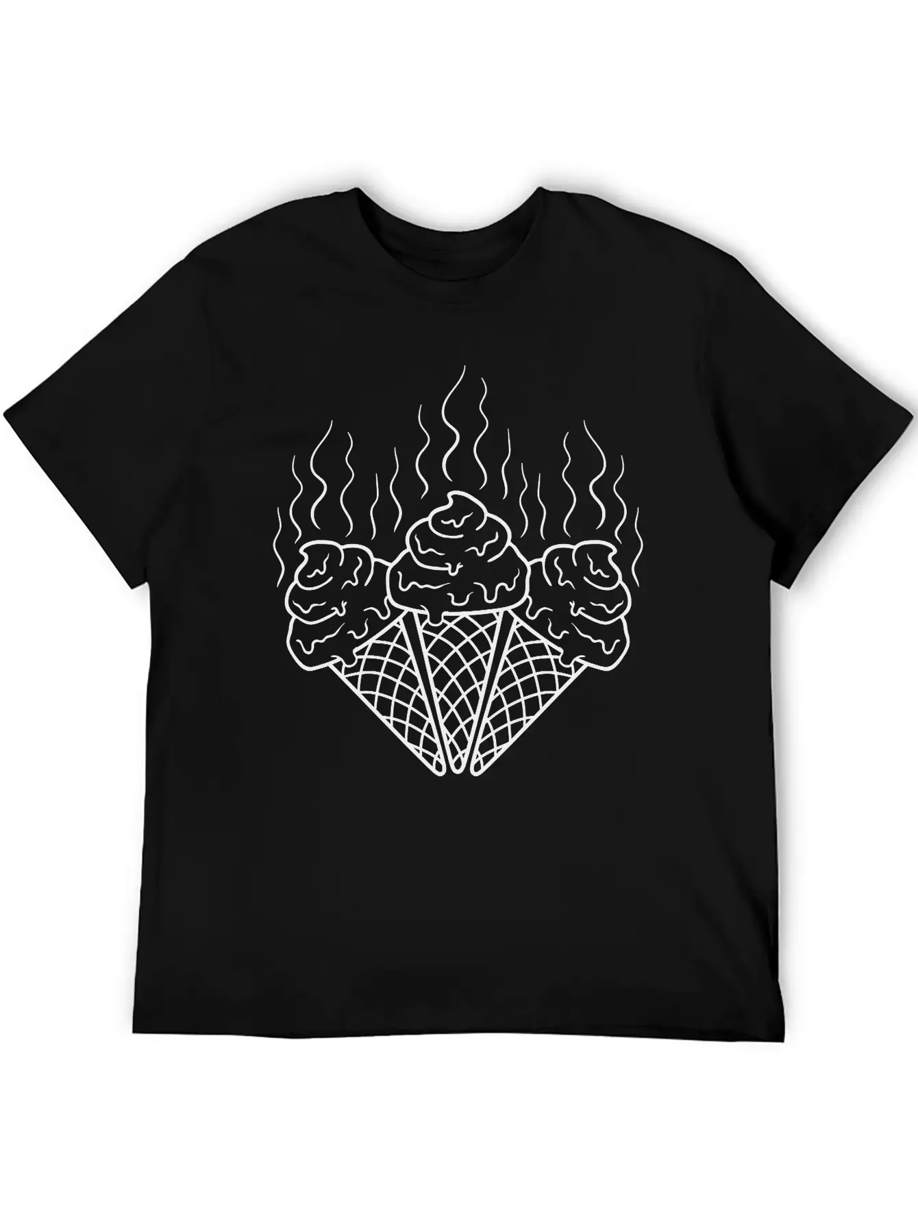 3 Waffles Horny Chocolate Eat Ice Cream Delicious Soft Cotton Short Sleeve Tee – Unisex Wardrobe Staple