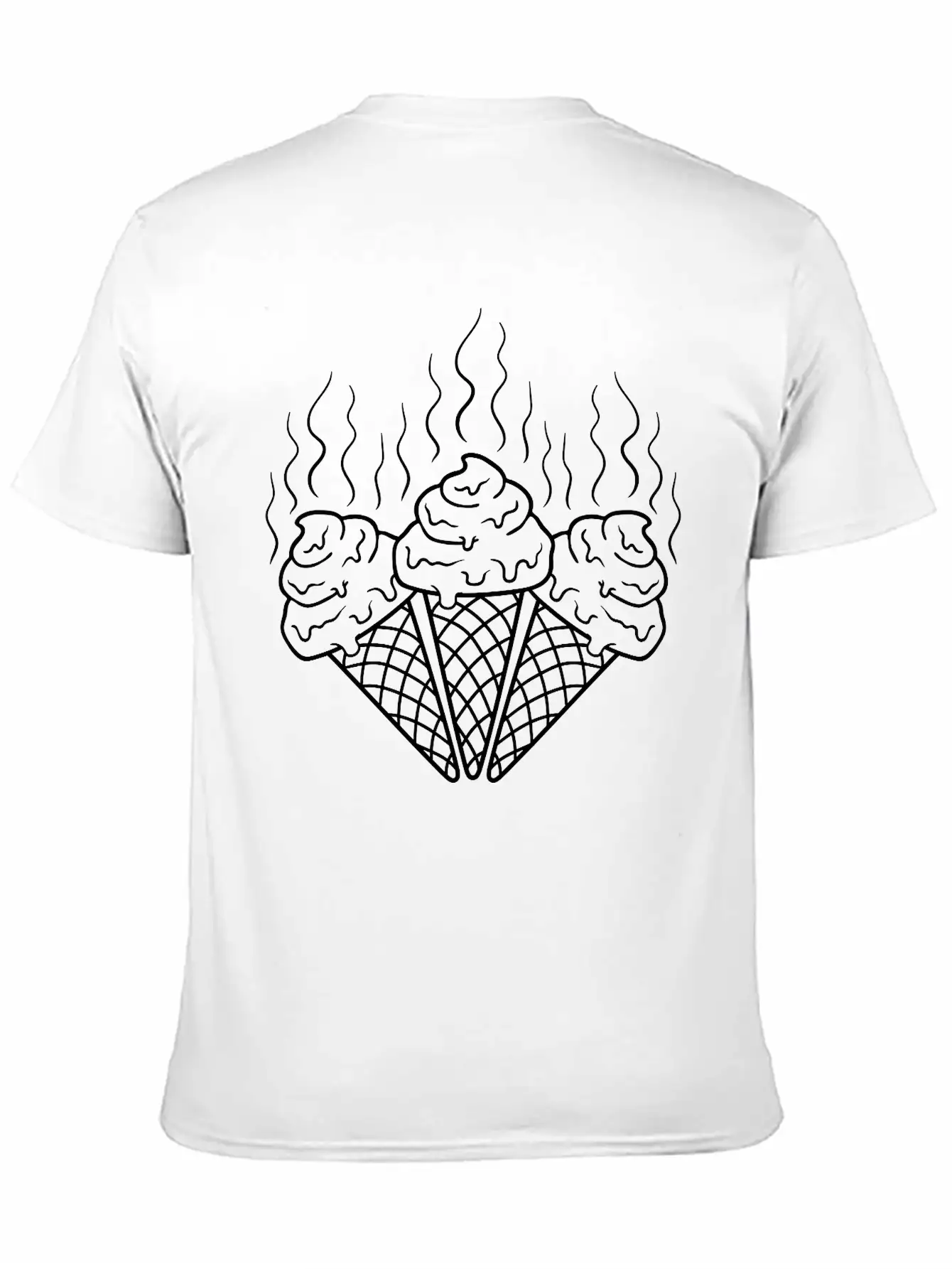 3 Waffles Horny Chocolate Eat Ice Cream Delicious Soft Cotton Short Sleeve Tee – Unisex Wardrobe Staple