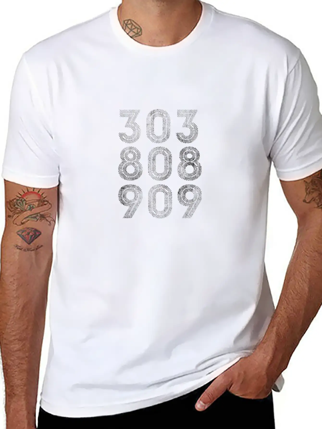 303, 808, 909 Synth Drum Machine Unisex Short Sleeve Soft Cotton T-Shirt – Casual Everyday Wear