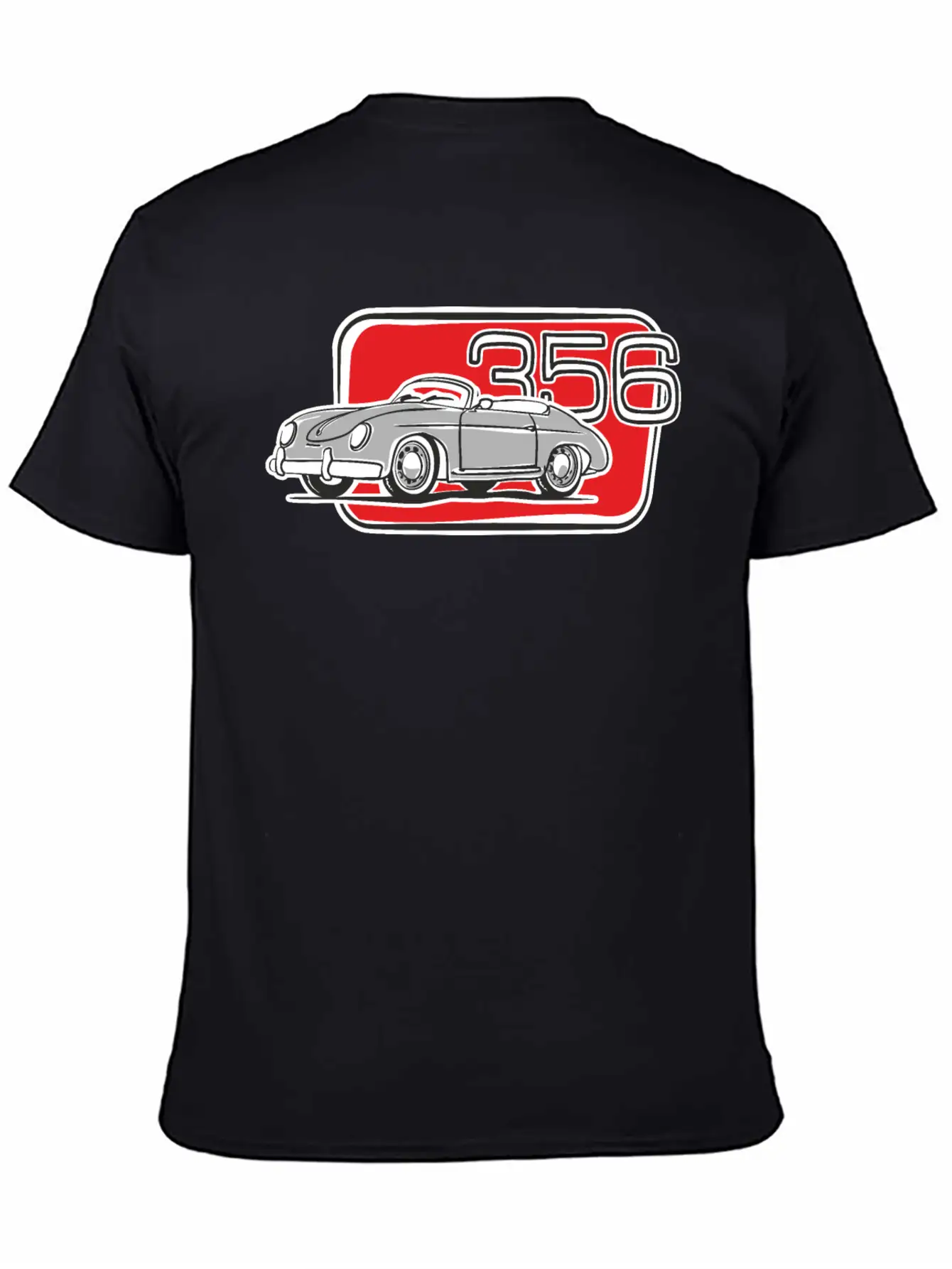 356 Speedster Cabrio Silver Relaxed Everyday Tee – Lightweight And Durable Cotton