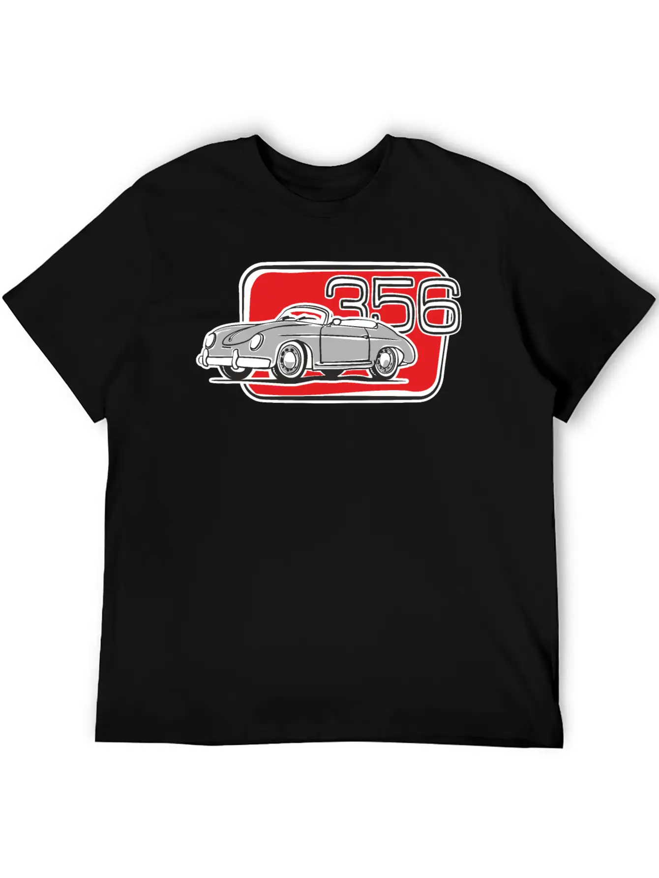356 Speedster Cabrio Silver Relaxed Everyday Tee – Lightweight And Durable Cotton