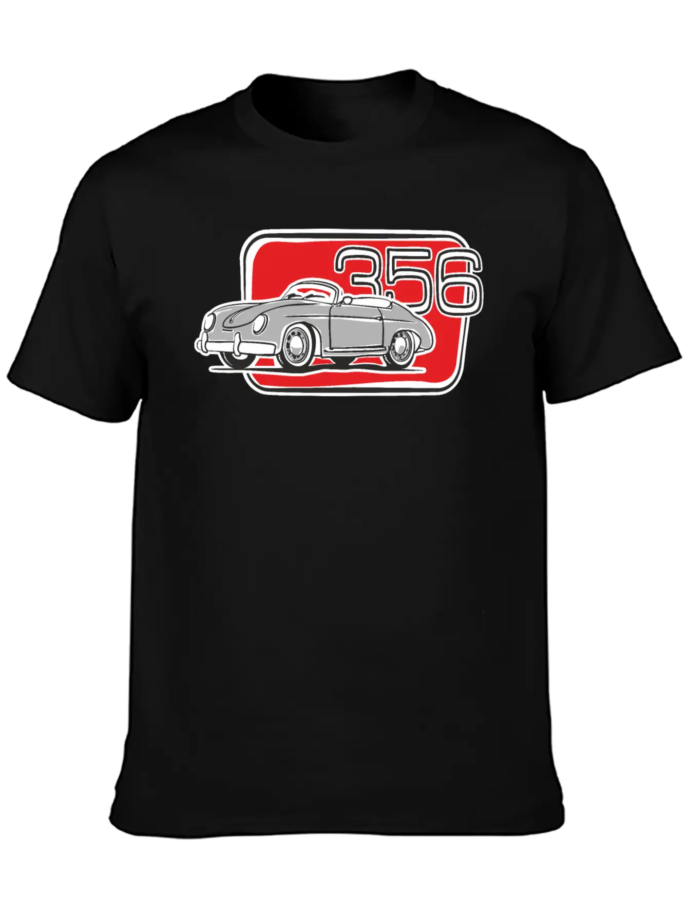 356 Speedster Cabrio Silver Relaxed Everyday Tee – Lightweight And Durable Cotton