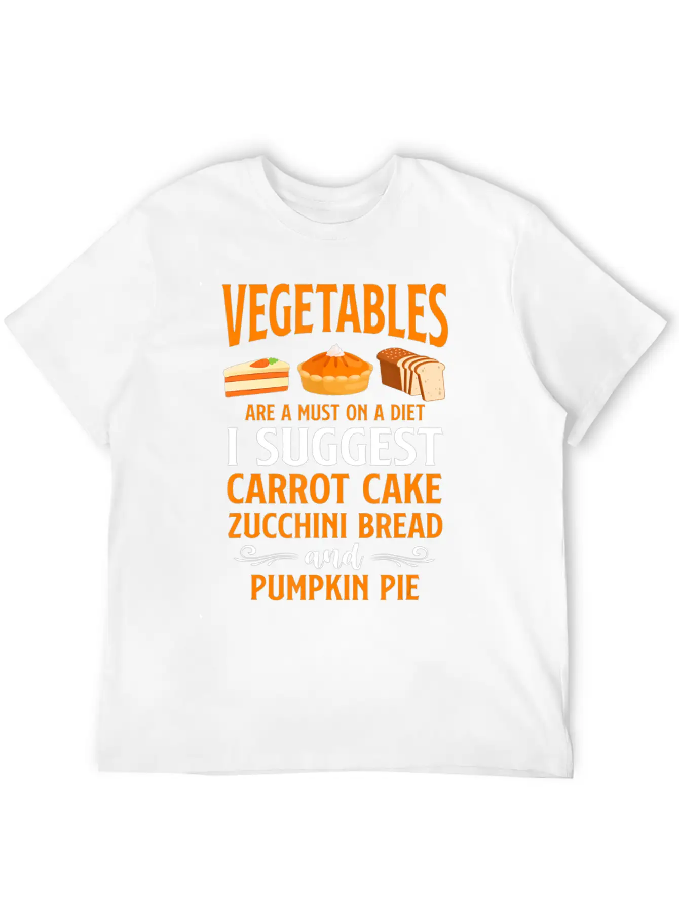 Bake Baking Cake Pie Vegetables Vegetarian Vegan Unisex Casual T-Shirt – Clean Design For Daily Comfort