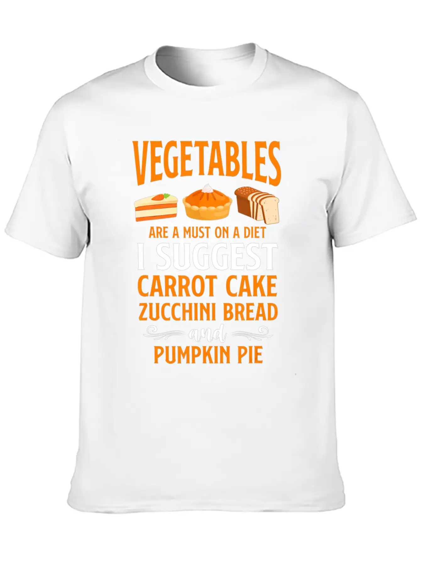 Bake Baking Cake Pie Vegetables Vegetarian Vegan Unisex Casual T-Shirt – Clean Design For Daily Comfort