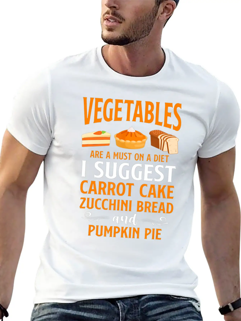Bake Baking Cake Pie Vegetables Vegetarian Vegan Unisex Casual T-Shirt – Clean Design For Daily Comfort