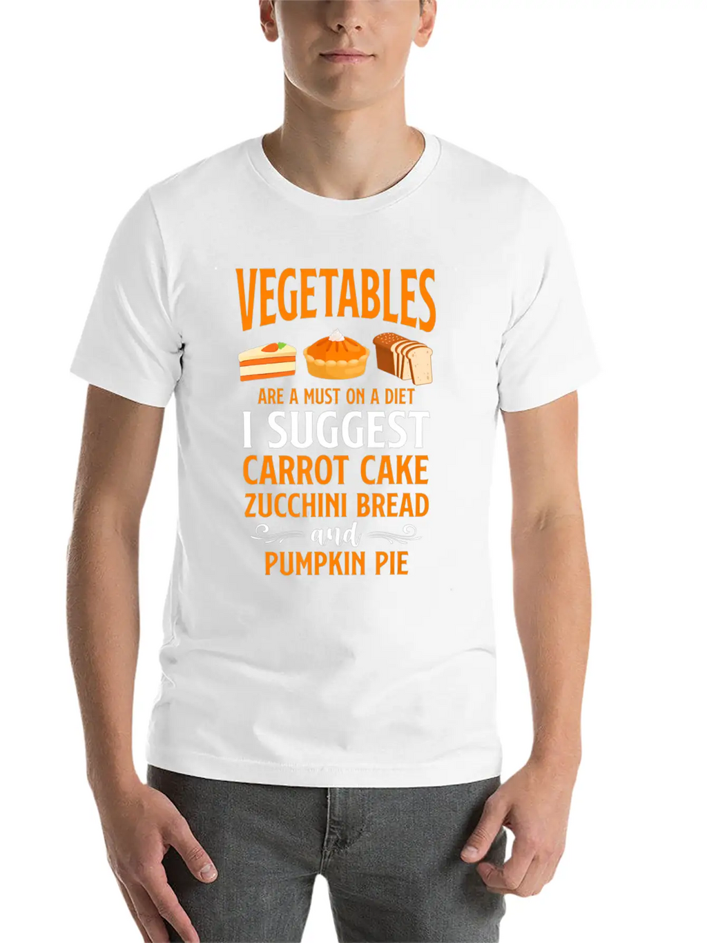 Bake Baking Cake Pie Vegetables Vegetarian Vegan Unisex Casual T-Shirt – Clean Design For Daily Comfort