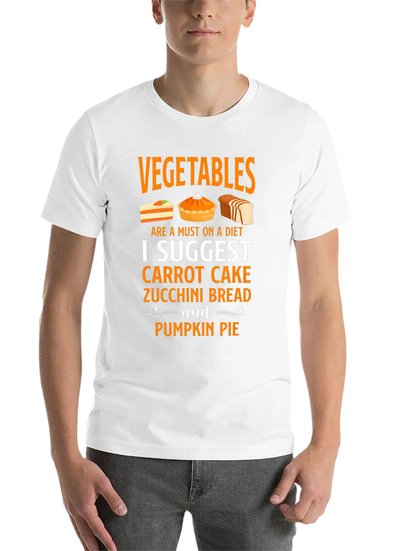 Bake Baking Cake Pie Vegetables Vegetarian Vegan Unisex Casual T-Shirt – Clean Design For Daily Comfort