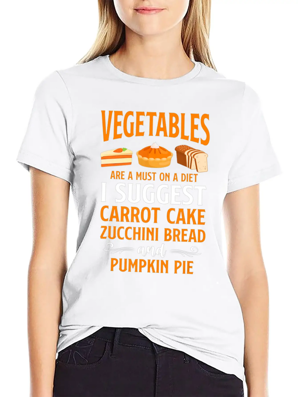 Bake Baking Cake Pie Vegetables Vegetarian Vegan Unisex Casual T-Shirt – Clean Design For Daily Comfort