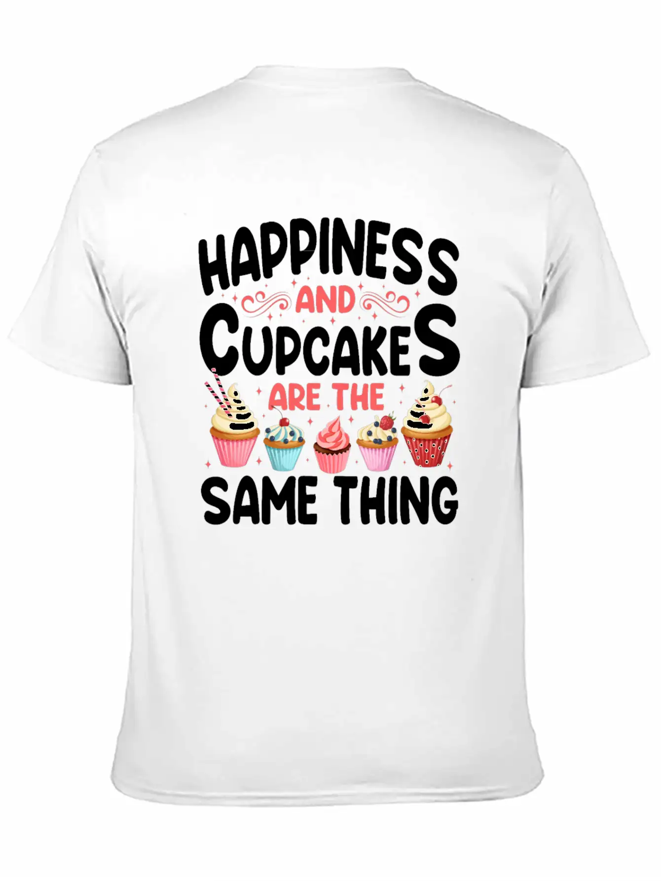 Bake Baking Cupcake Happiness And Unisex Casual T-Shirt – Clean Design For Daily Comfort