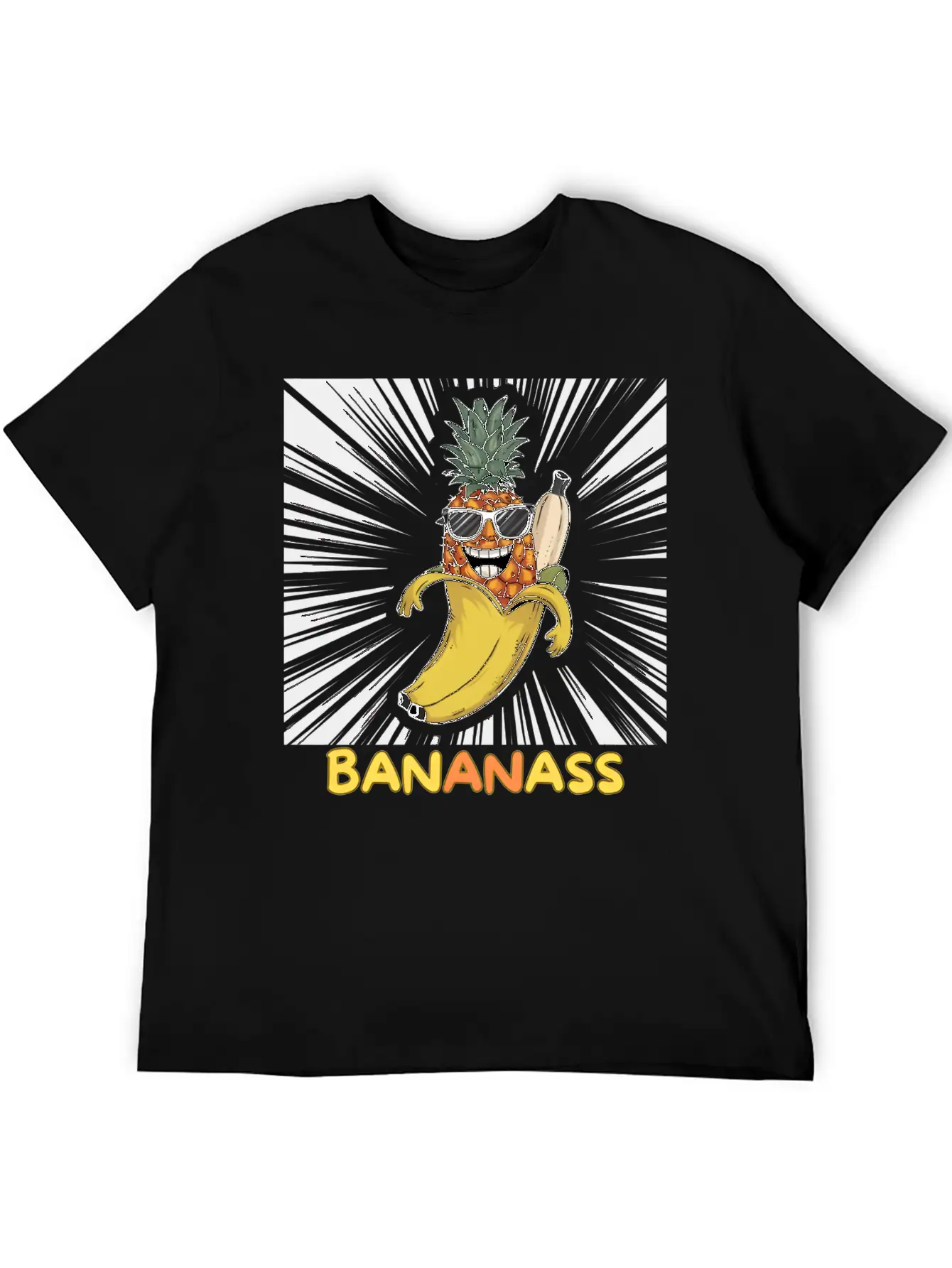 "Bananass"!! The Ultimate Fruit Mashup Comfortable Minimalist Graphic Tee – Summer Style Essential