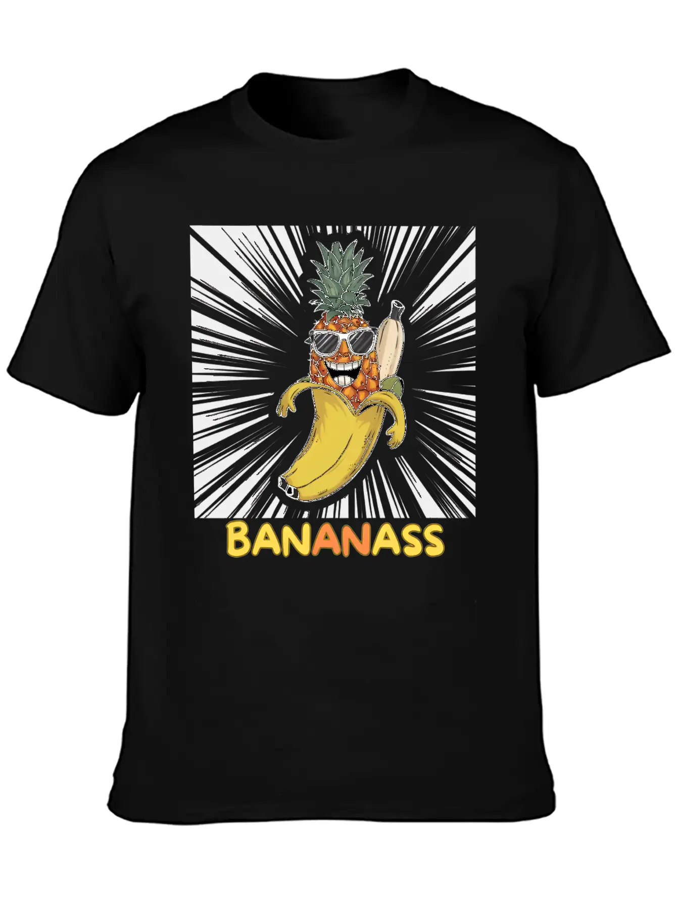 "Bananass"!! The Ultimate Fruit Mashup Comfortable Minimalist Graphic Tee – Summer Style Essential