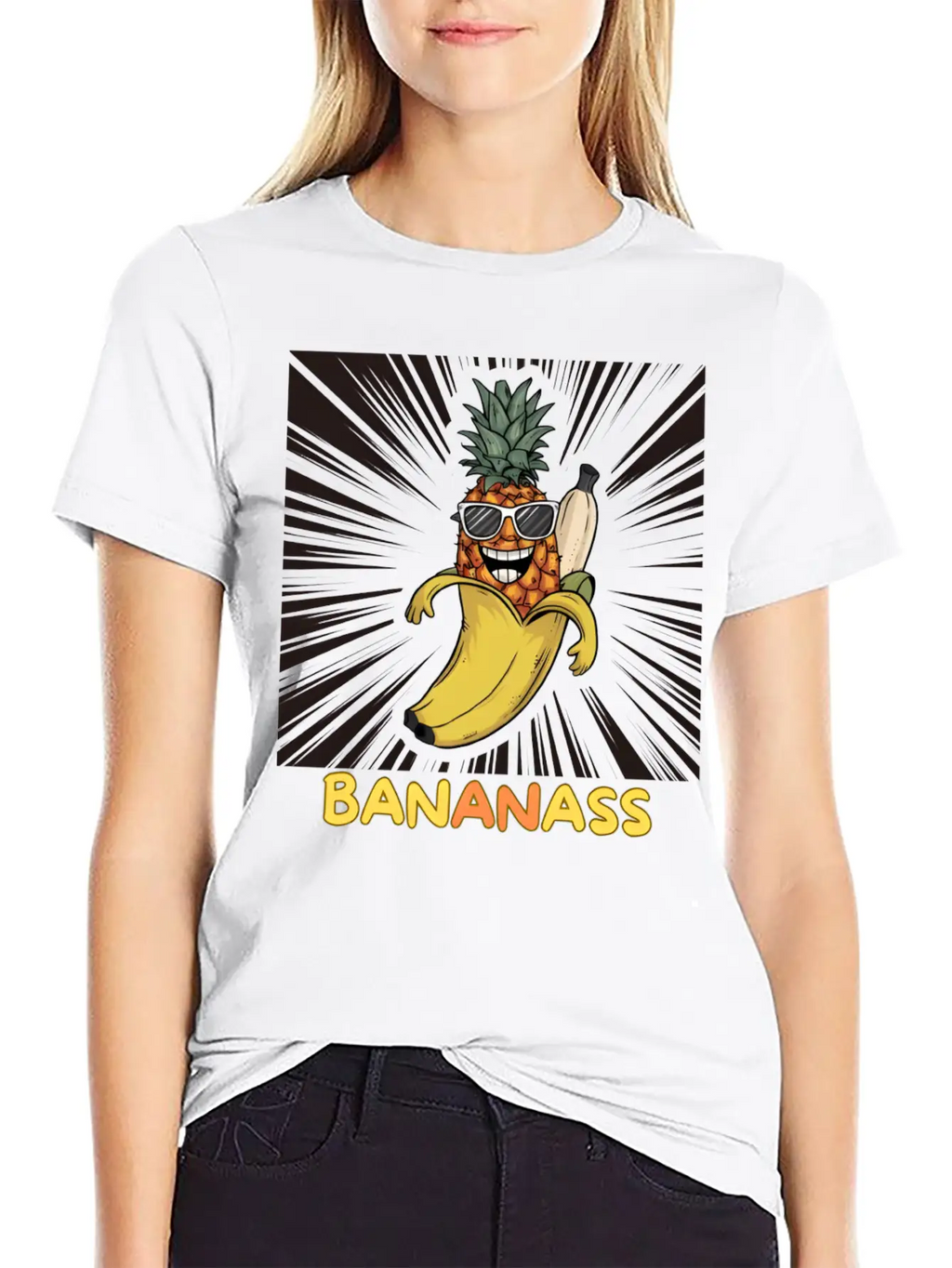 "Bananass"!! The Ultimate Fruit Mashup Comfortable Minimalist Graphic Tee – Summer Style Essential