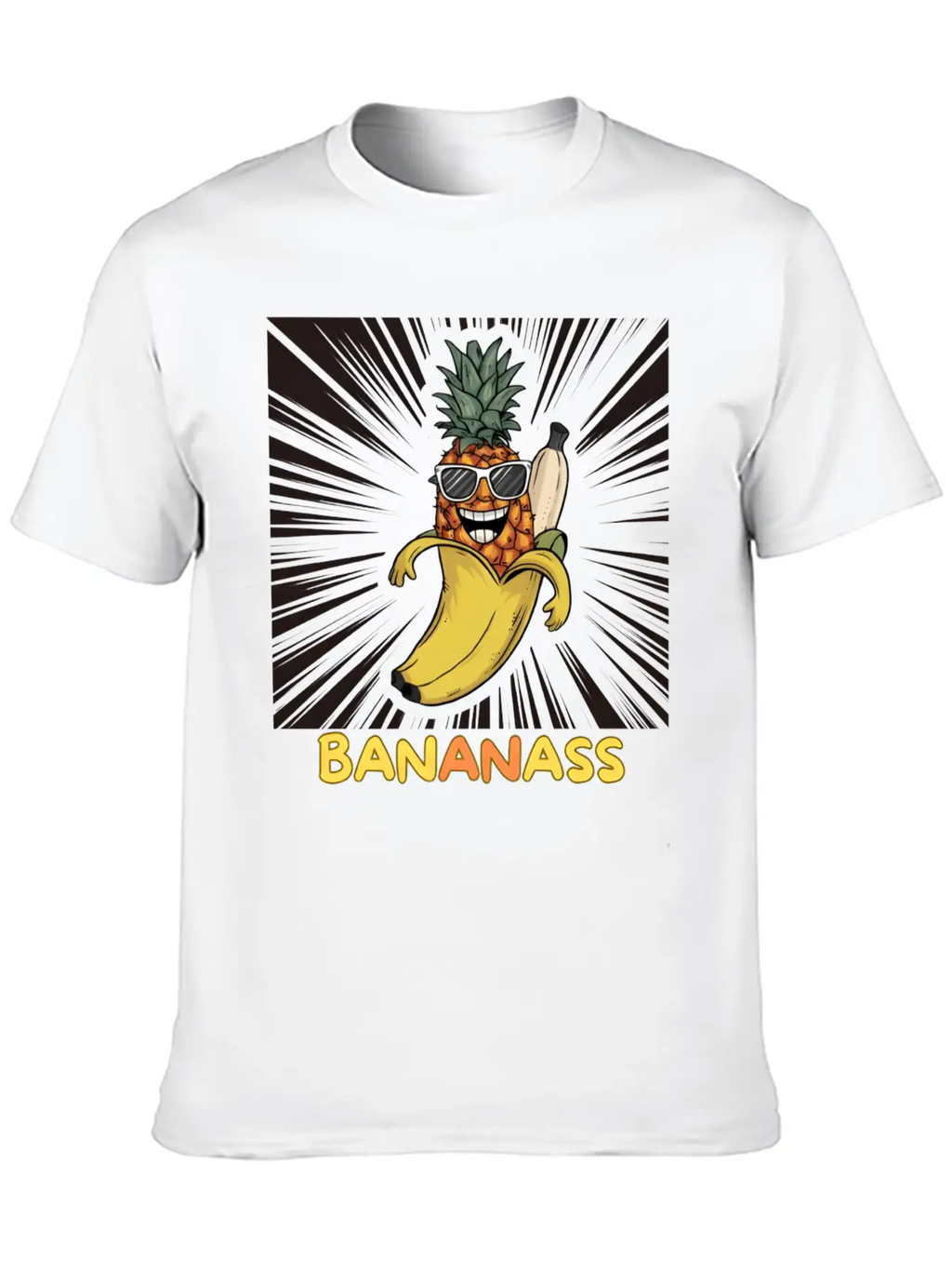 "Bananass"!! The Ultimate Fruit Mashup Comfortable Minimalist Graphic Tee – Summer Style Essential