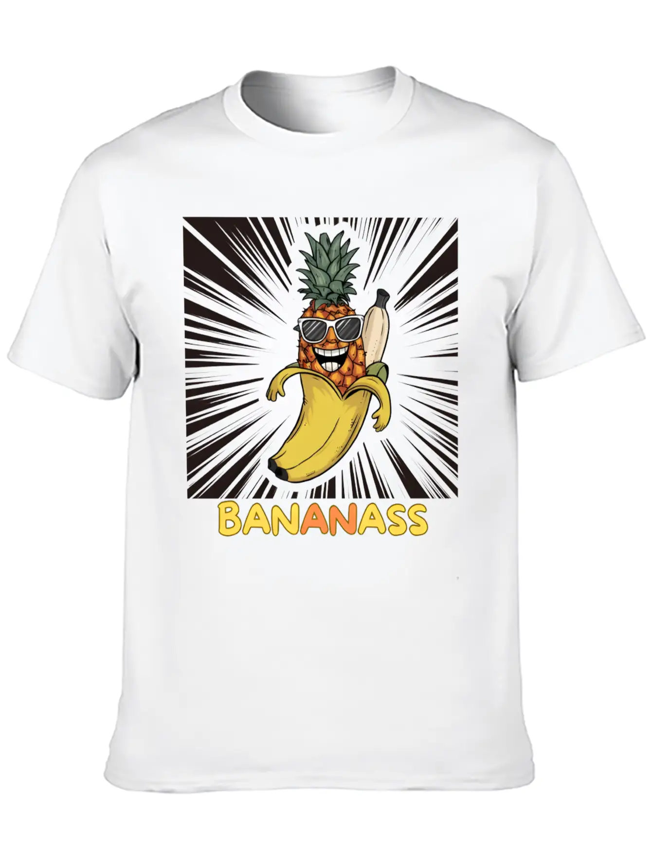 "Bananass"!! The Ultimate Fruit Mashup Comfortable Minimalist Graphic Tee – Summer Style Essential