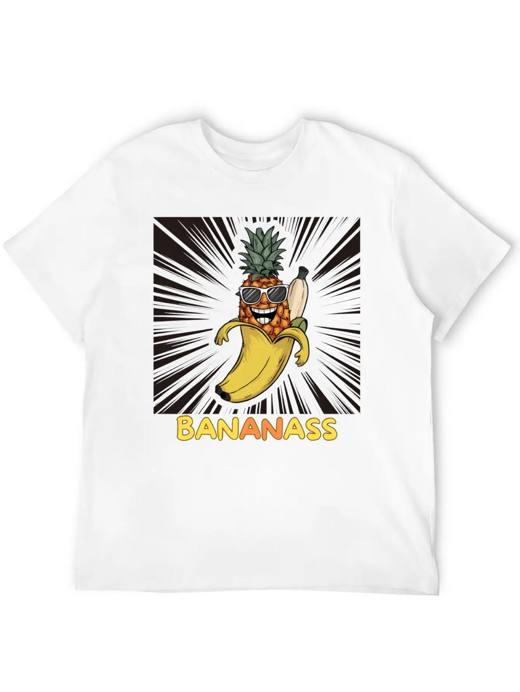 "Bananass"!! The Ultimate Fruit Mashup Comfortable Minimalist Graphic Tee – Summer Style Essential