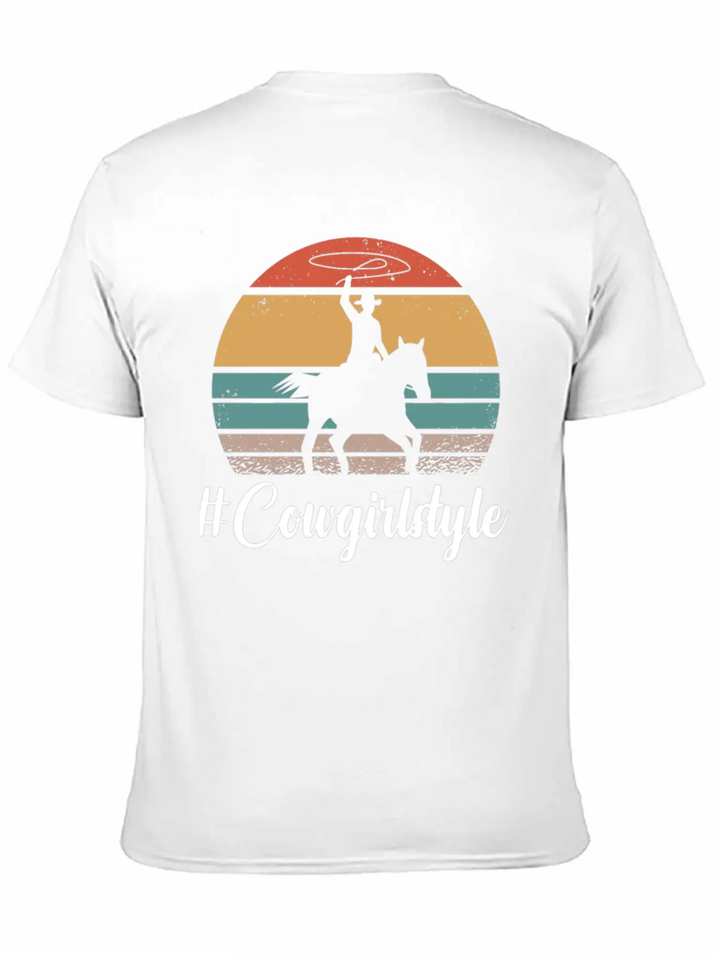 #COWGIRLSTYLE Motif For Cowgirls & Cowboys Unisex Short Sleeve Soft Cotton T-Shirt – Casual Everyday Wear