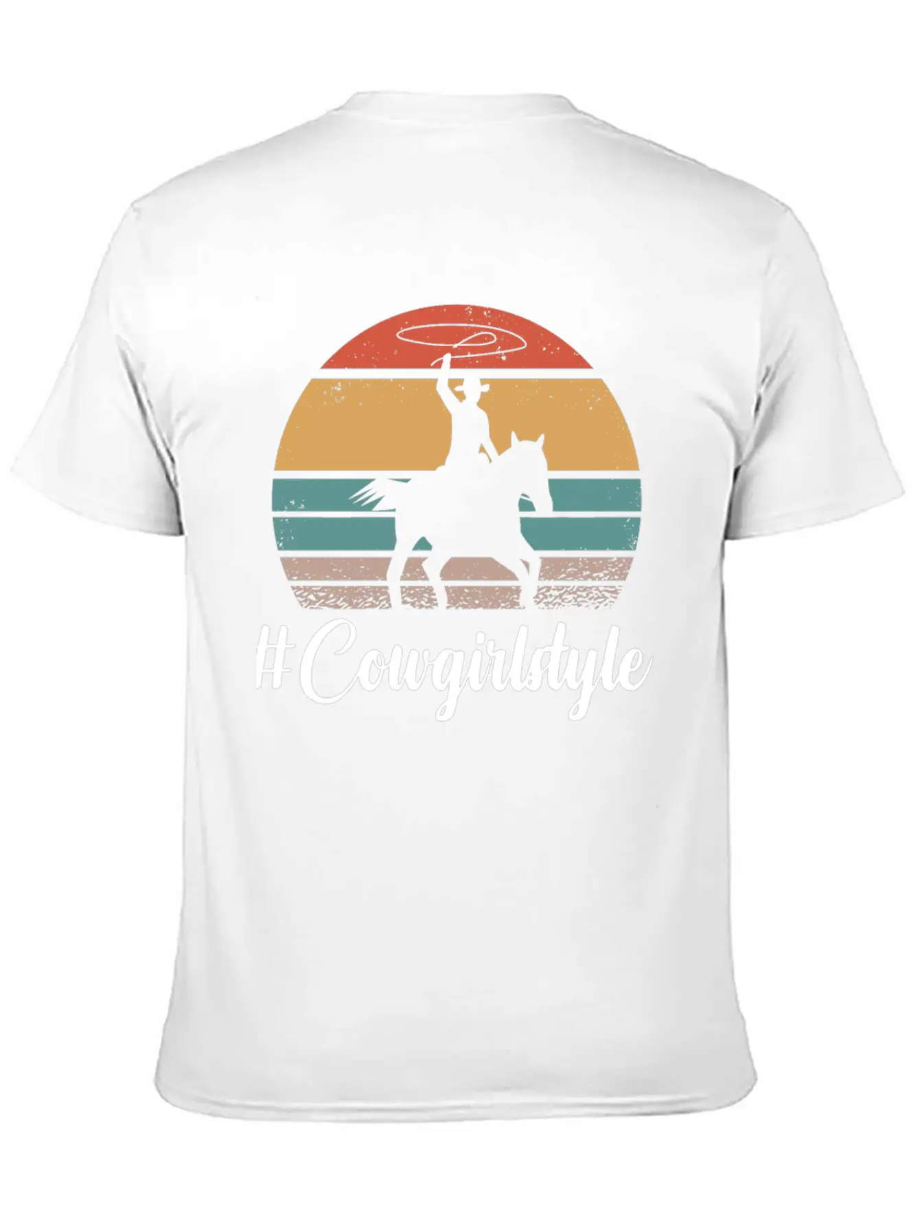 #COWGIRLSTYLE Motif For Cowgirls & Cowboys Unisex Short Sleeve Soft Cotton T-Shirt – Casual Everyday Wear