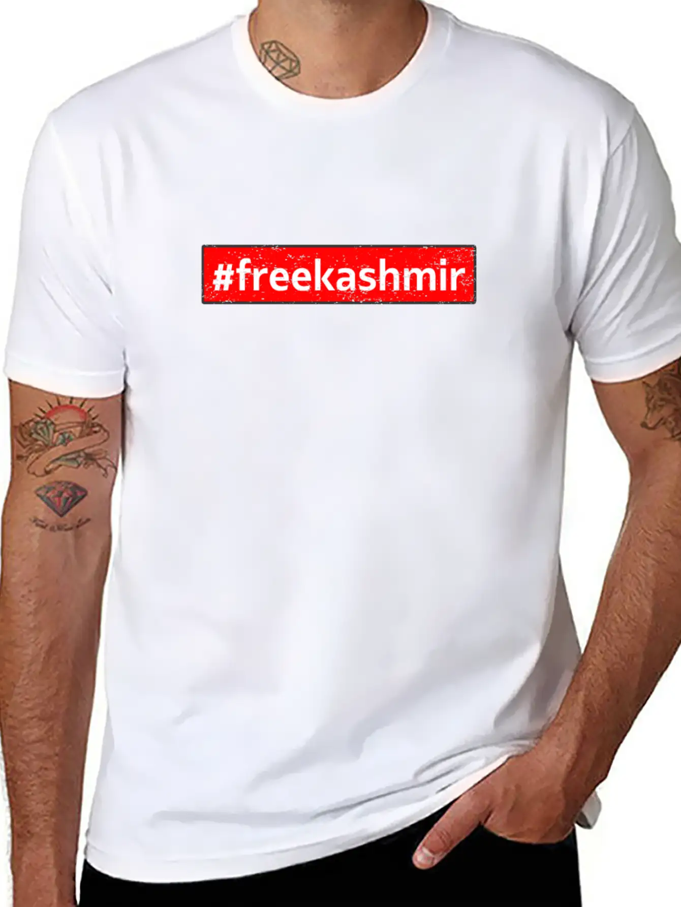 #freekashmir Stand With This Nobel Cause To Stop Stylish Everyday T-Shirt – Unisex Basic Cotton Tee