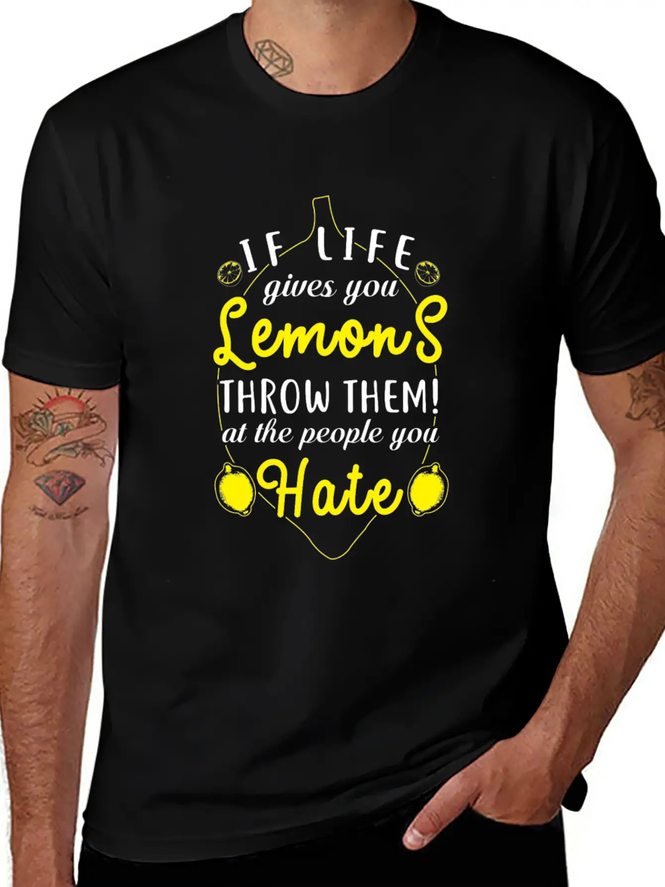 (Gift) If Life Gives You Lemons Throw Them Relaxed Everyday Tee – Lightweight And Durable Cotton