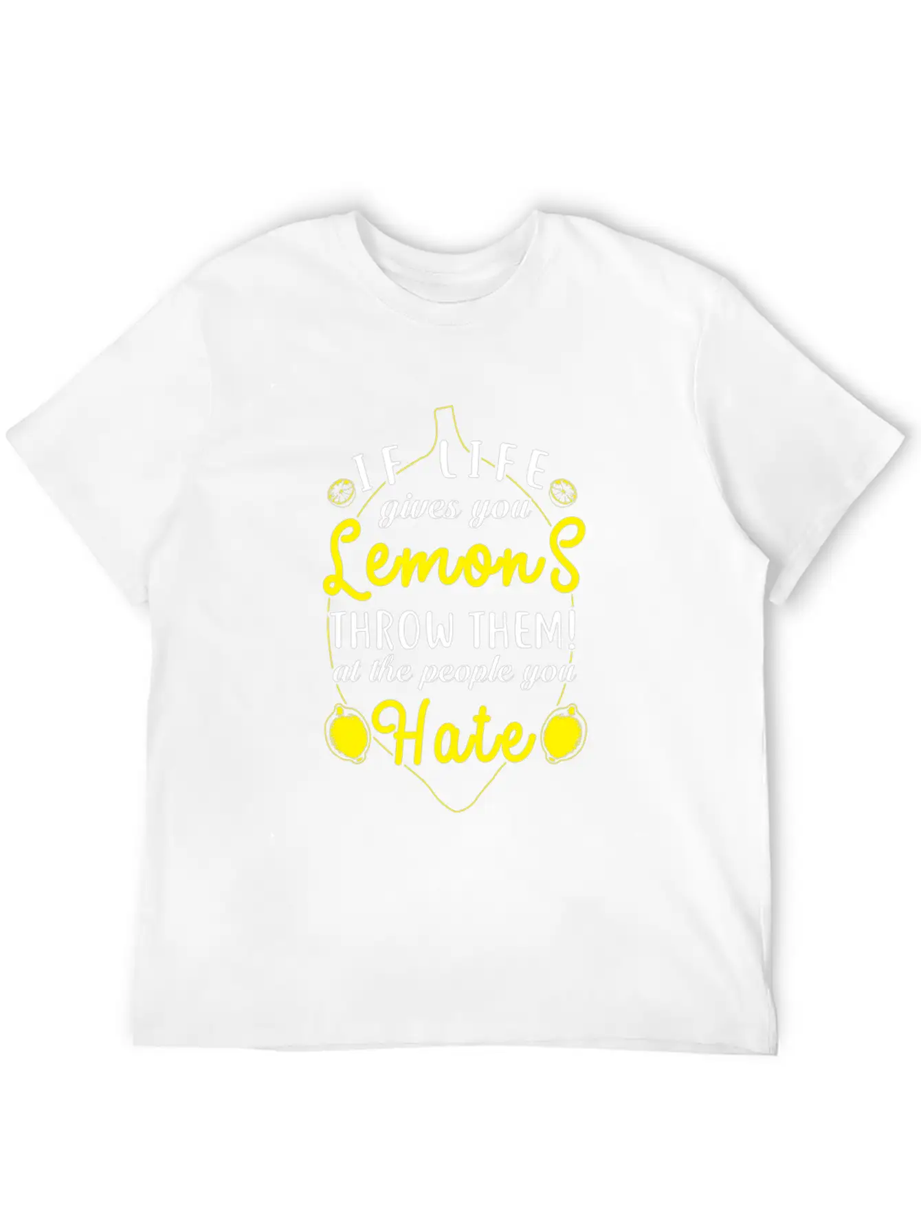 (Gift) If Life Gives You Lemons Throw Them Relaxed Everyday Tee – Lightweight And Durable Cotton