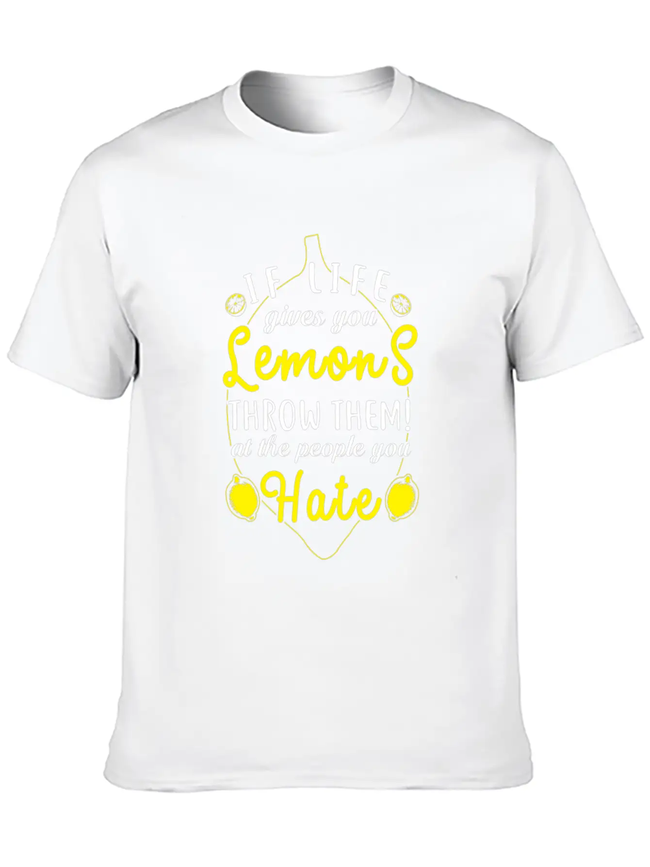 (Gift) If Life Gives You Lemons Throw Them Relaxed Everyday Tee – Lightweight And Durable Cotton
